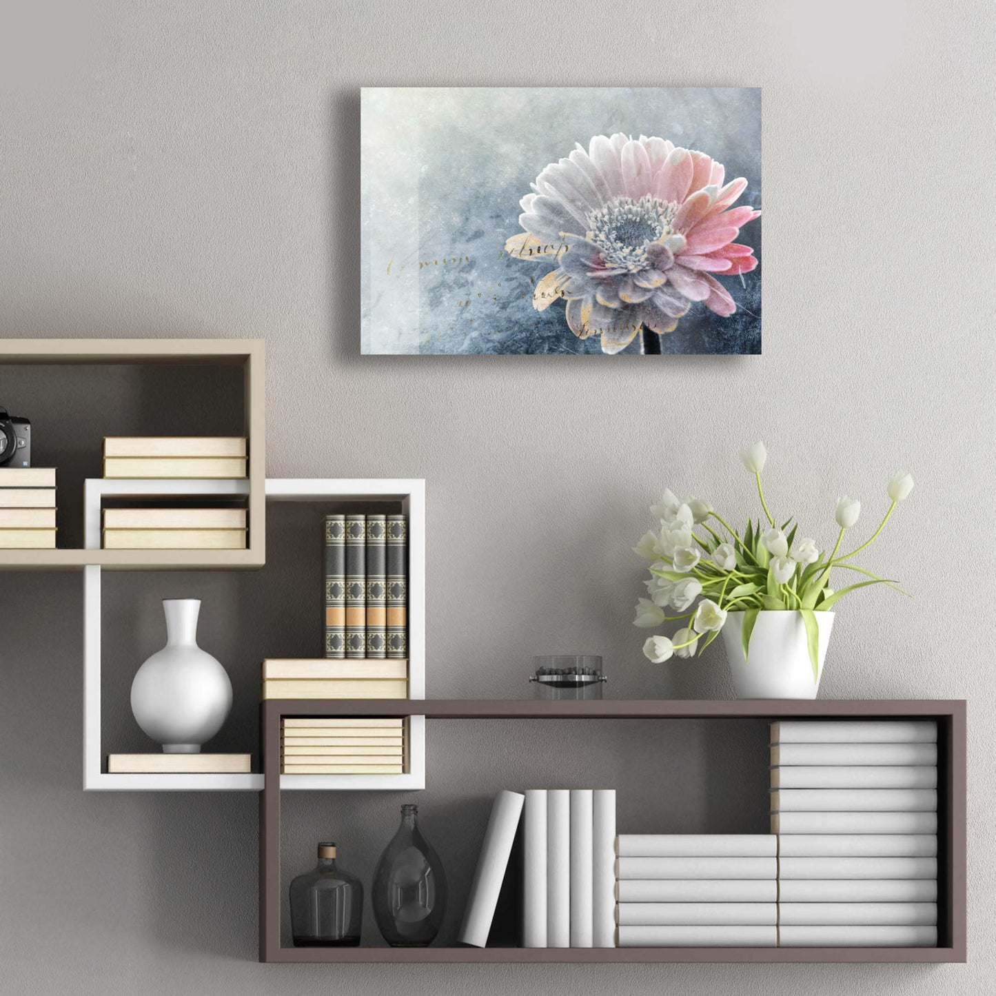 Epic Art 'Winter Flower' by Incado, Acrylic Glass Wall Art,24x16