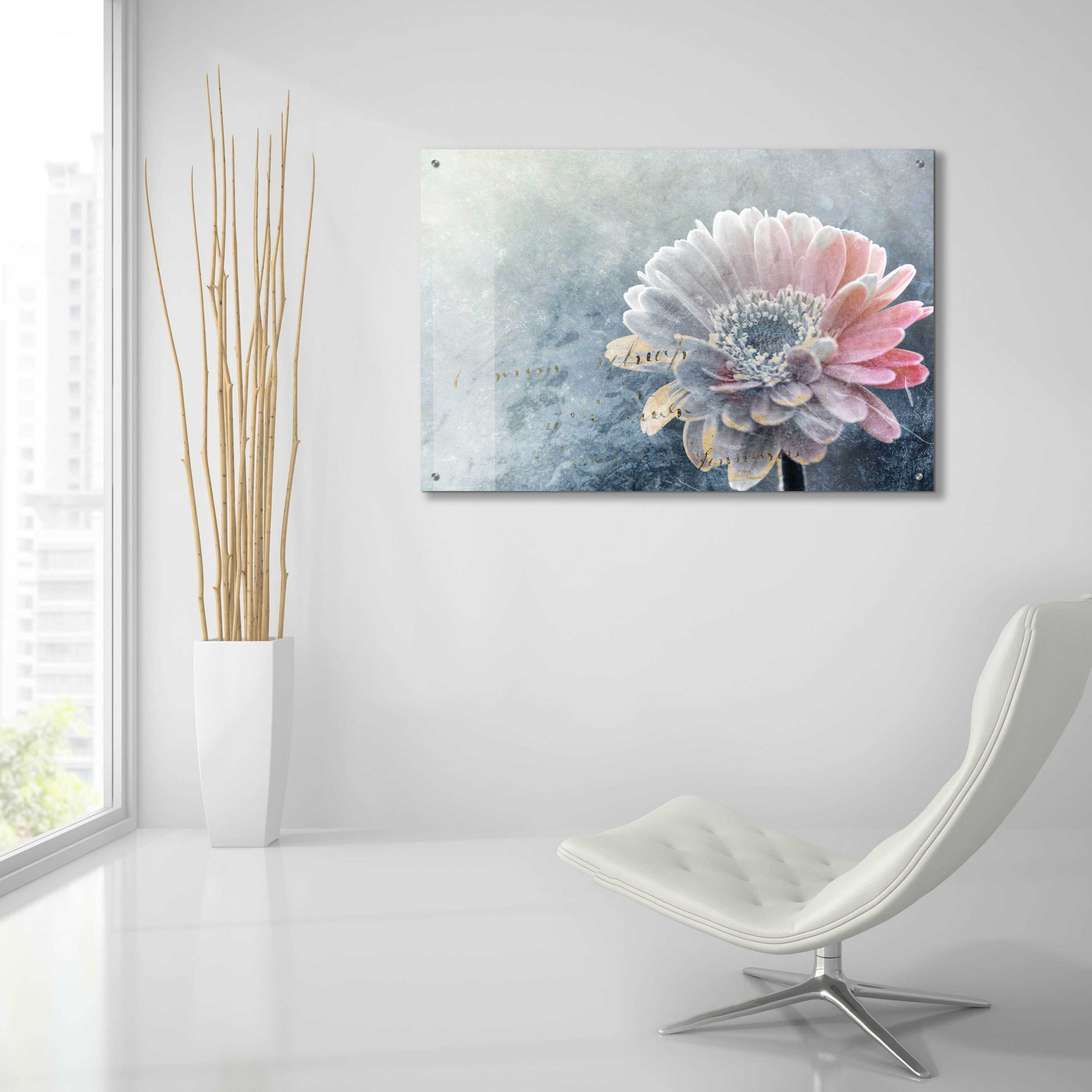 Epic Art 'Winter Flower' by Incado, Acrylic Glass Wall Art,36x24