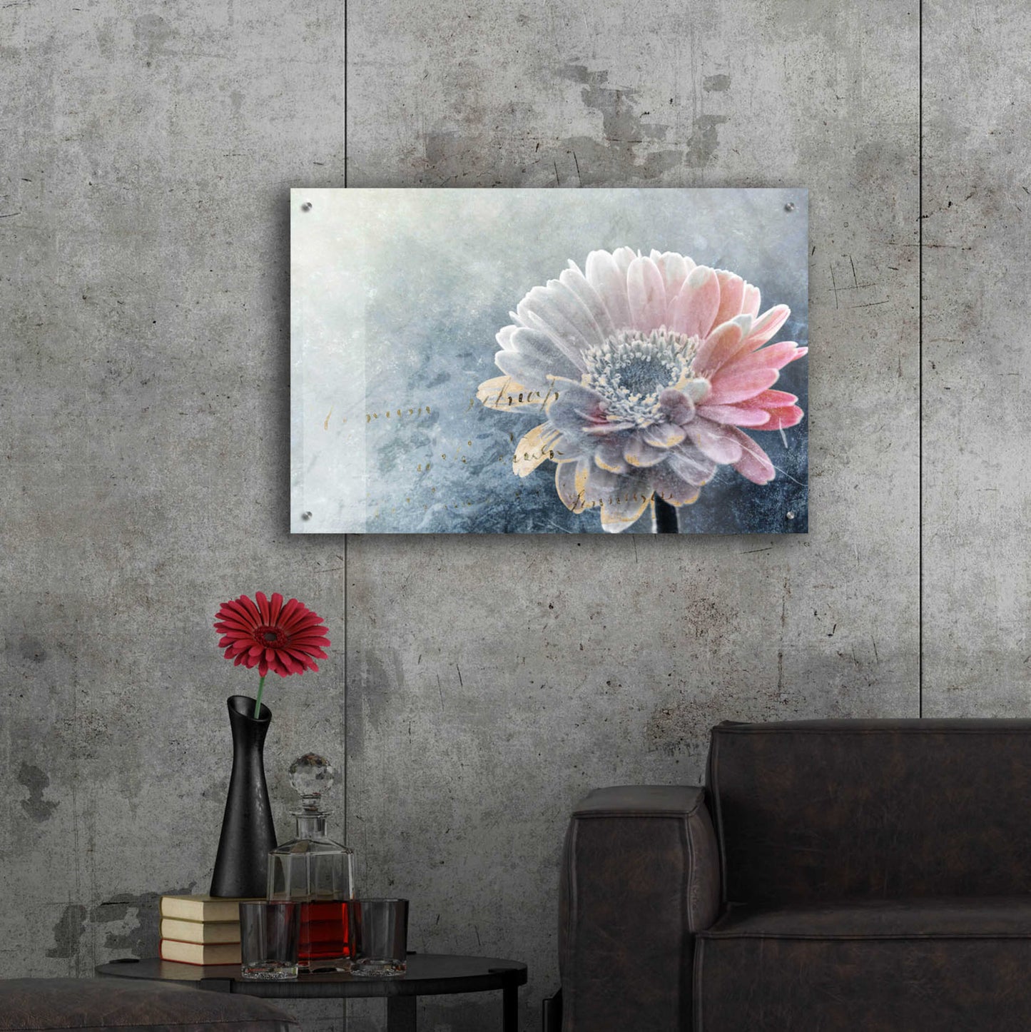 Epic Art 'Winter Flower' by Incado, Acrylic Glass Wall Art,36x24