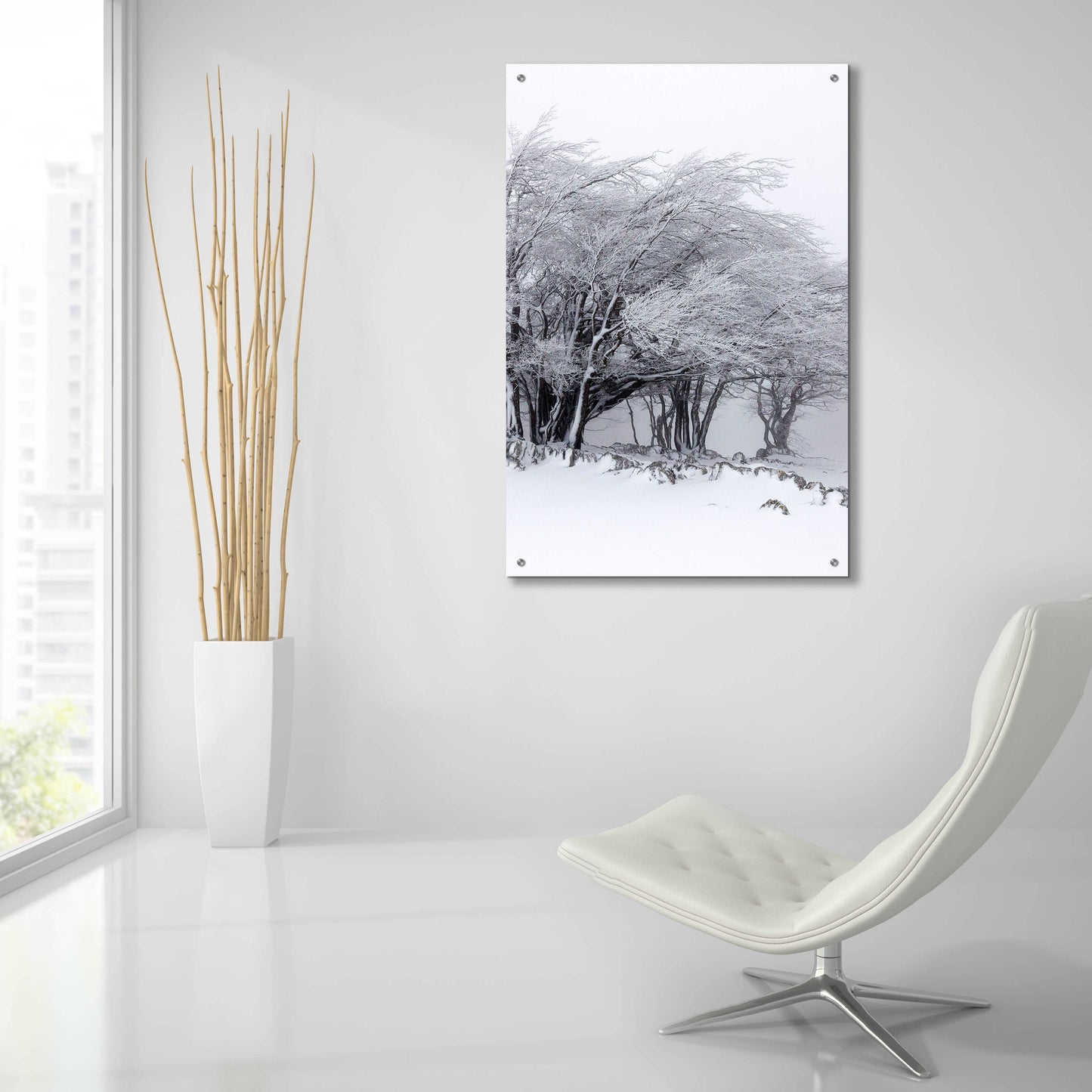 Epic Art 'Winter Storm' by Incado, Acrylic Glass Wall Art,24x36