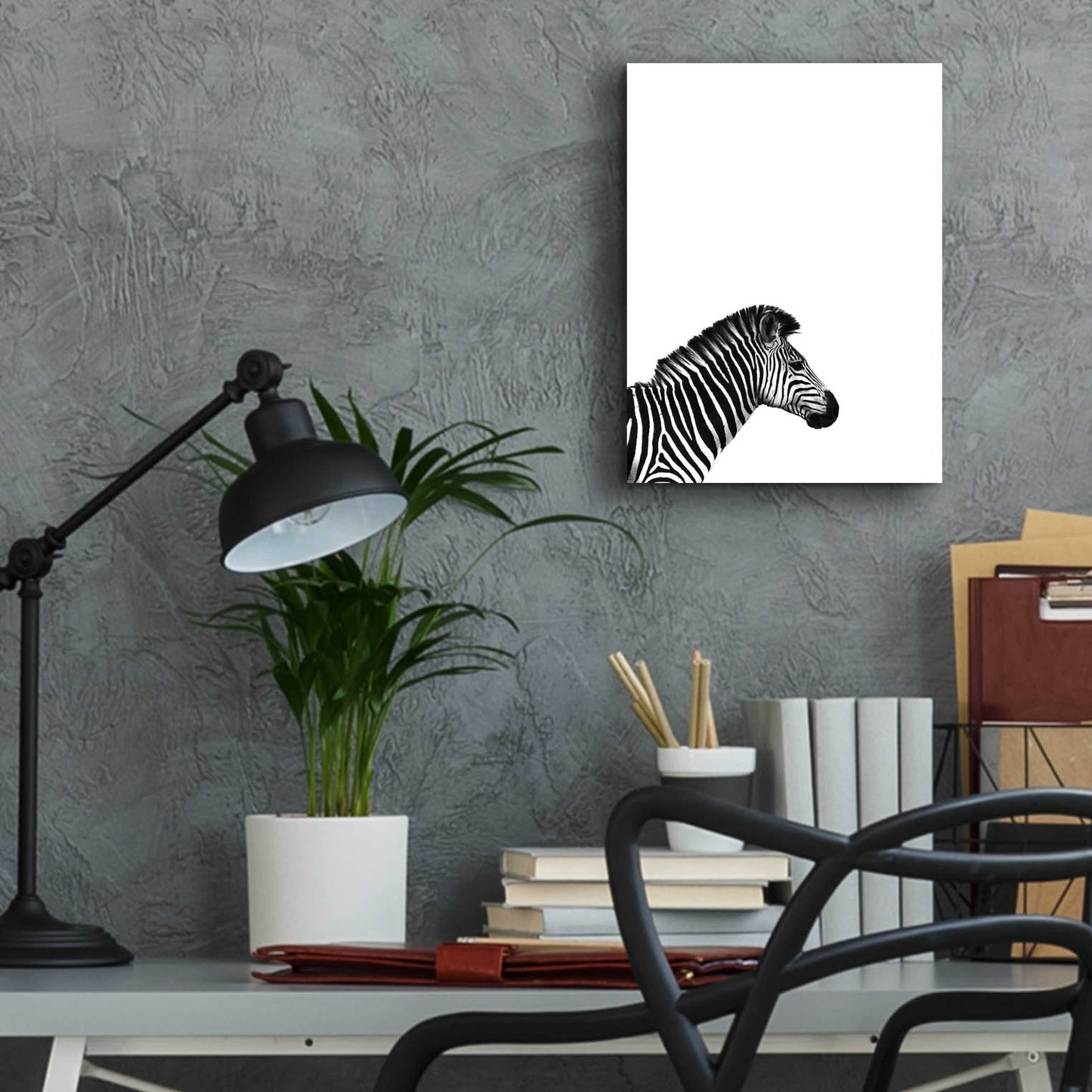 Epic Art 'Zebra 2' by Incado, Acrylic Glass Wall Art,12x16