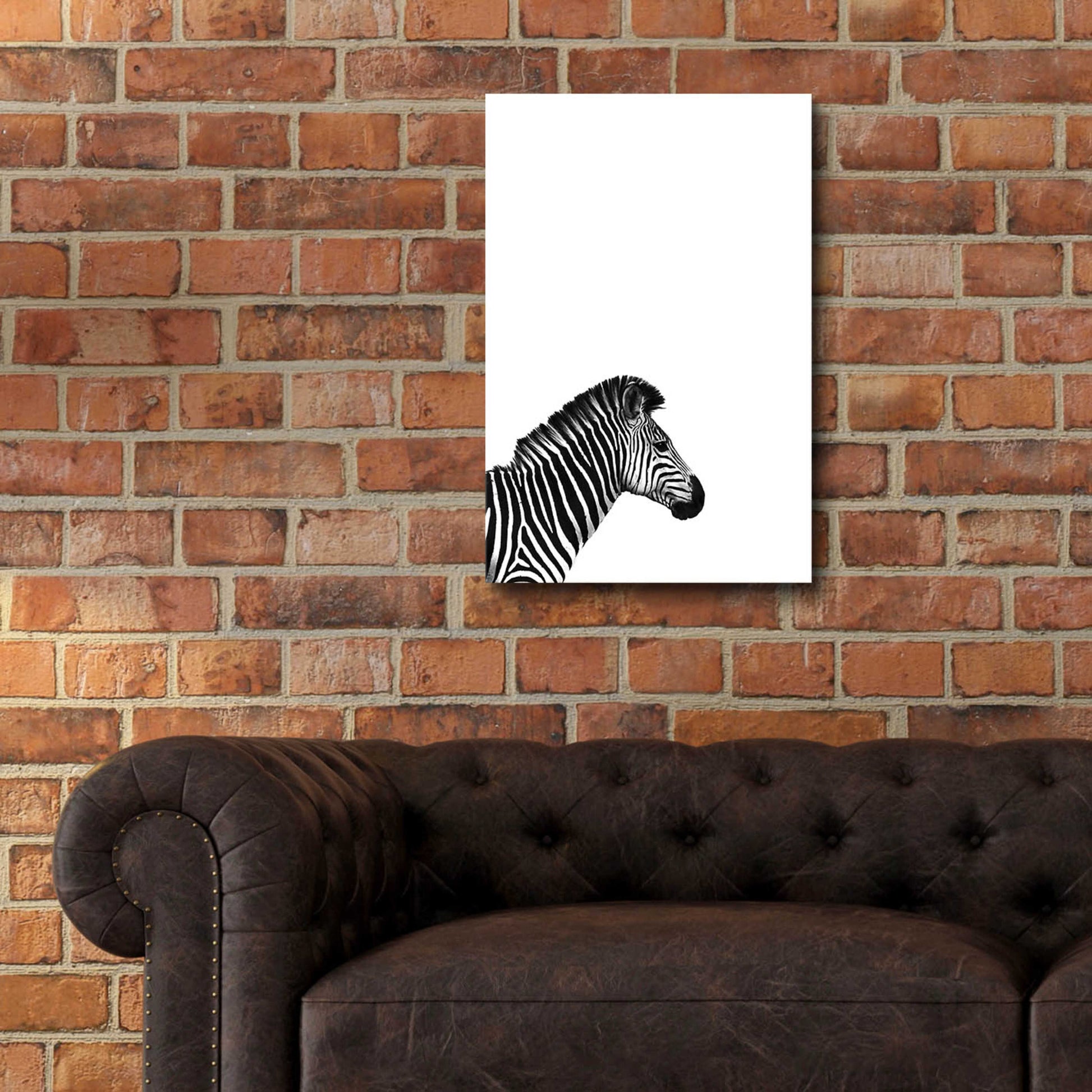 Epic Art 'Zebra 2' by Incado, Acrylic Glass Wall Art,16x24