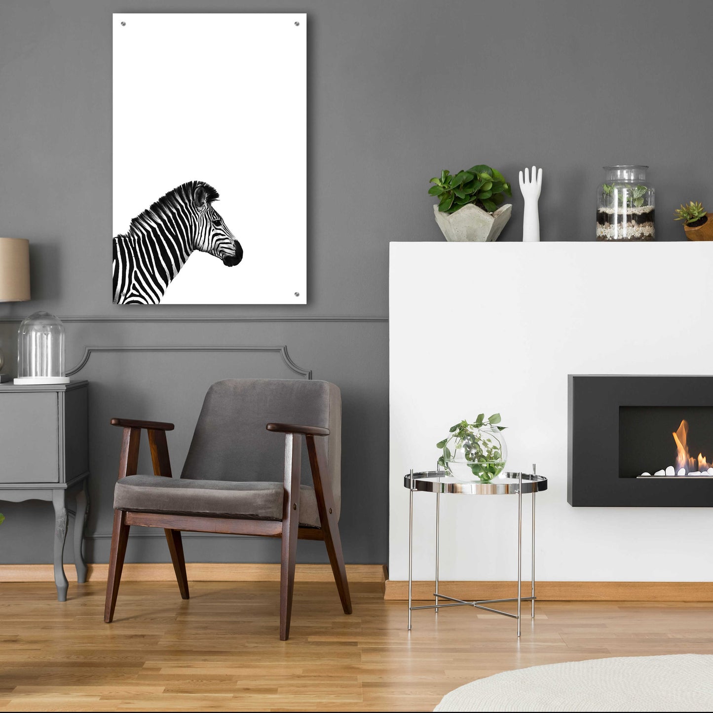 Epic Art 'Zebra 2' by Incado, Acrylic Glass Wall Art,24x36