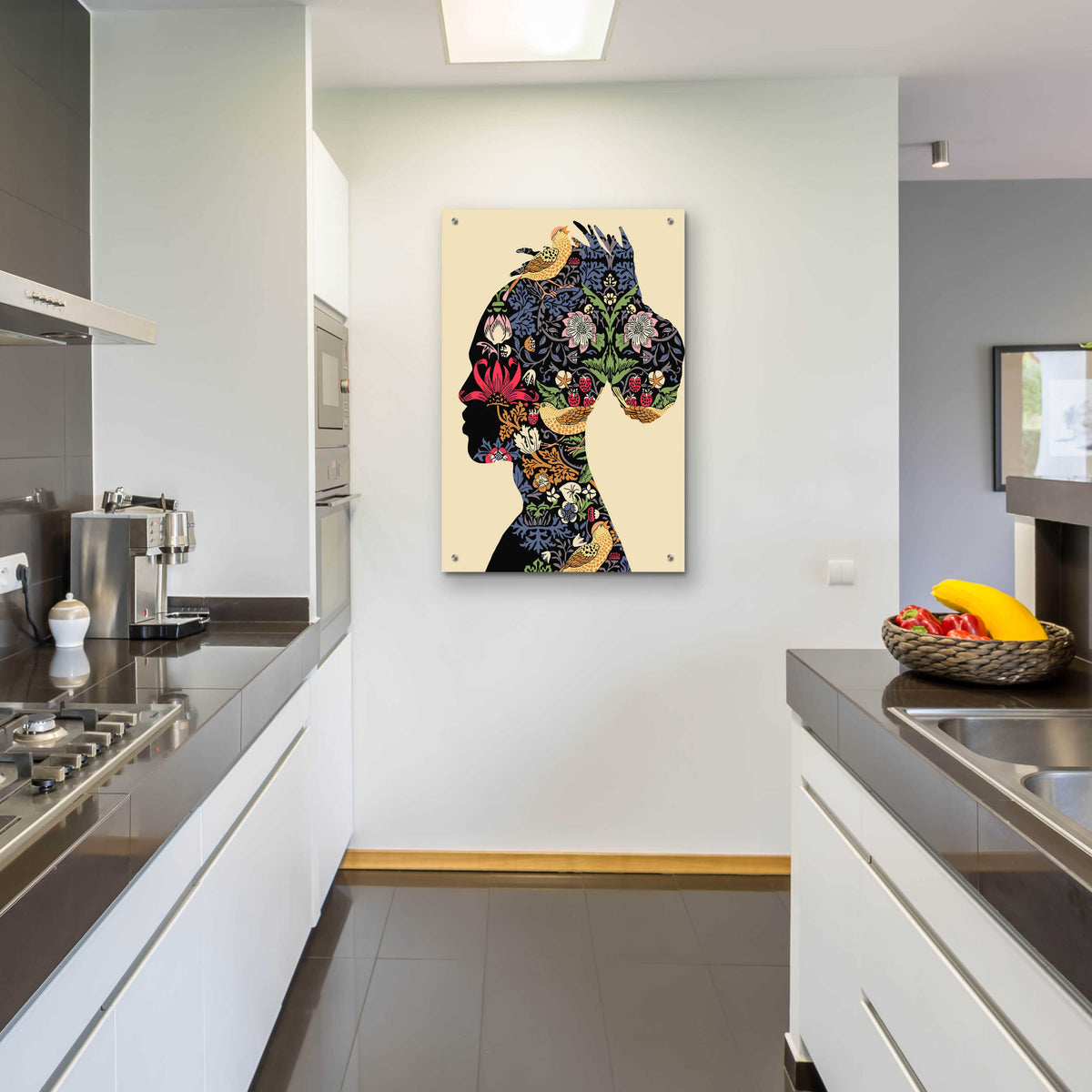 Epic Art 'Afro Man' by Ioana Horvat, Acrylic Glass Wall Art,24x36
