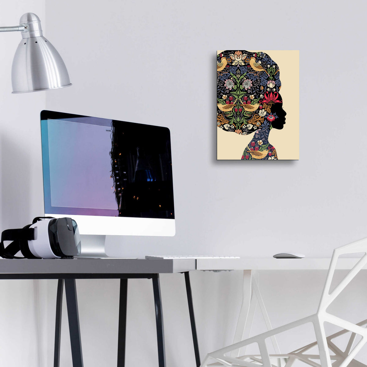 Epic Art 'Afro Woman' by Ioana Horvat, Acrylic Glass Wall Art,12x16
