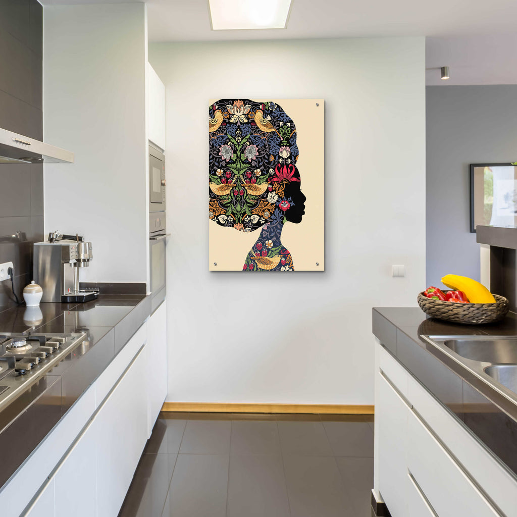 Epic Art 'Afro Woman' by Ioana Horvat, Acrylic Glass Wall Art,24x36