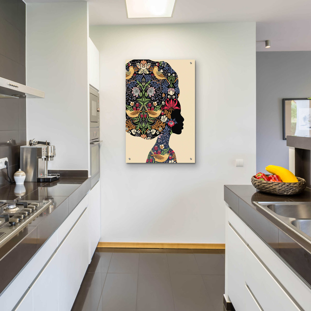 Epic Art 'Afro Woman' by Ioana Horvat, Acrylic Glass Wall Art,24x36