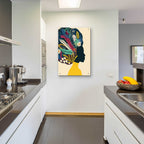 Epic Art 'Afro Woman In Yellow' by Ioana Horvat, Acrylic Glass Wall Art,24x36
