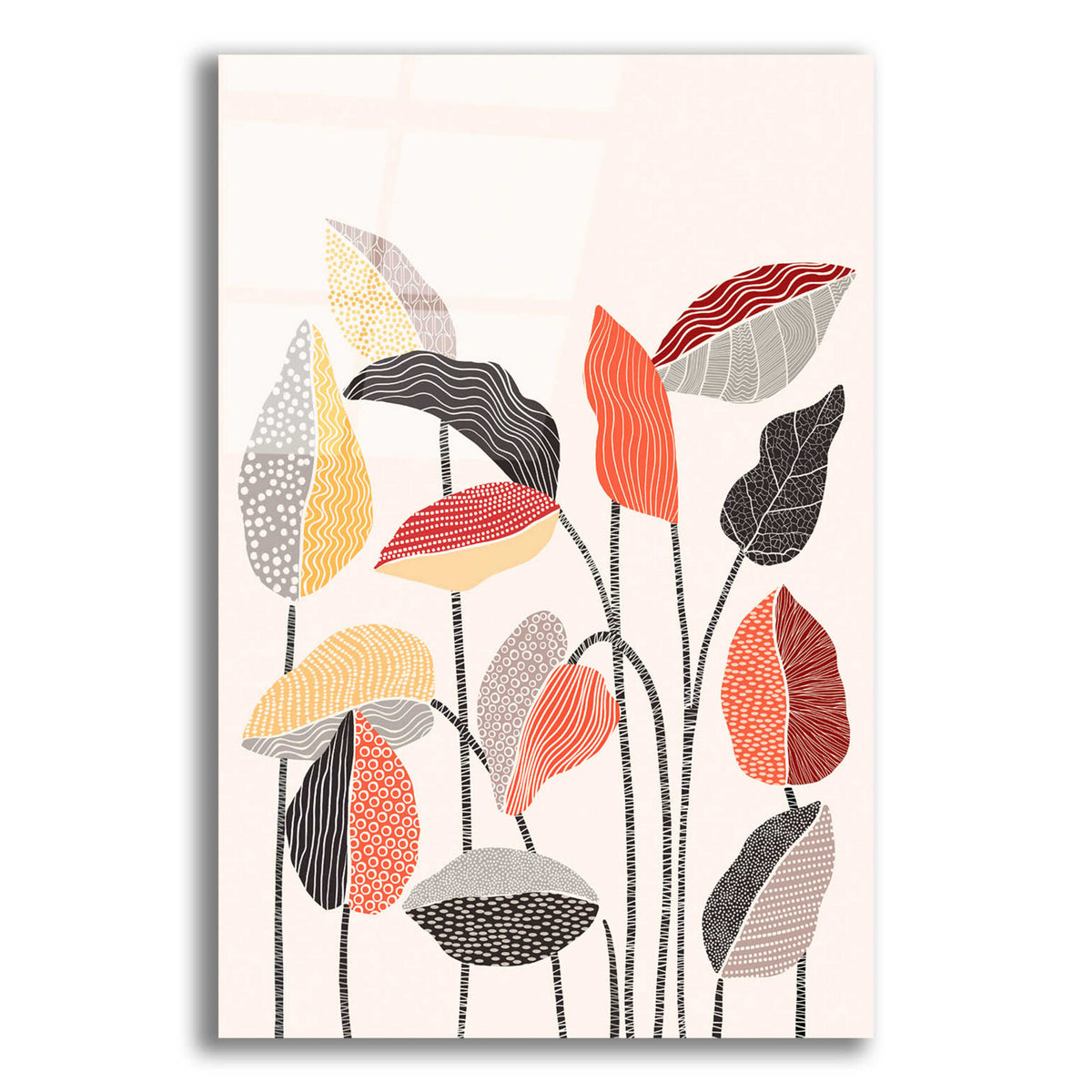 Epic Art 'Happy Leaves A' by Ioana Horvat, Acrylic Glass Wall Art