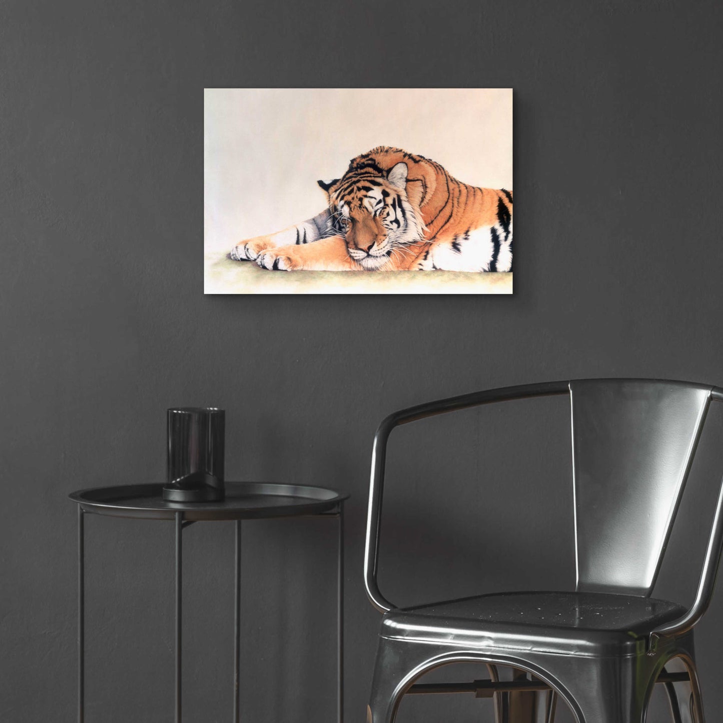 Epic Art 'Sleeping Tiger' by Jan Henderson, Acrylic Glass Wall Art,24x16