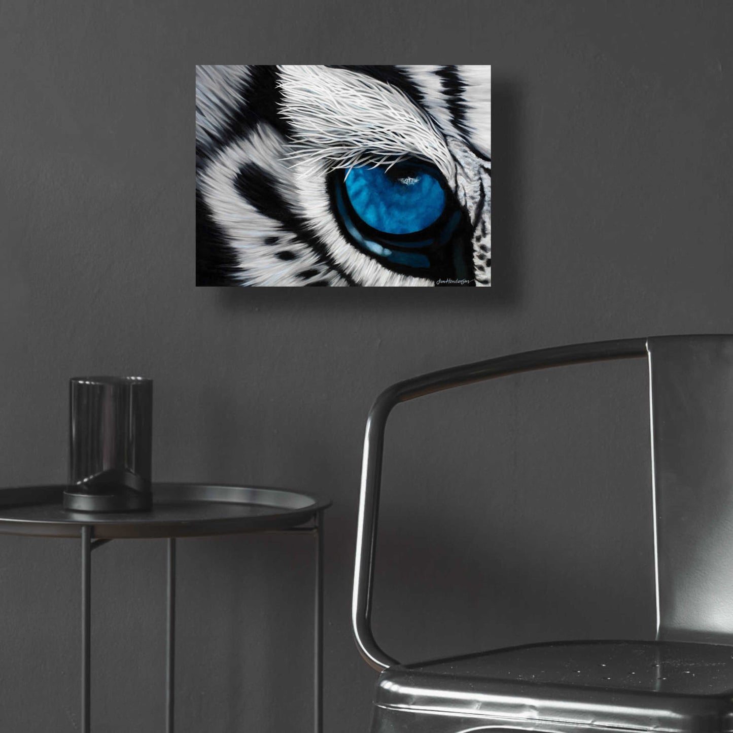 Epic Art 'Tiger Eye' by Jan Henderson, Acrylic Glass Wall Art,16x12