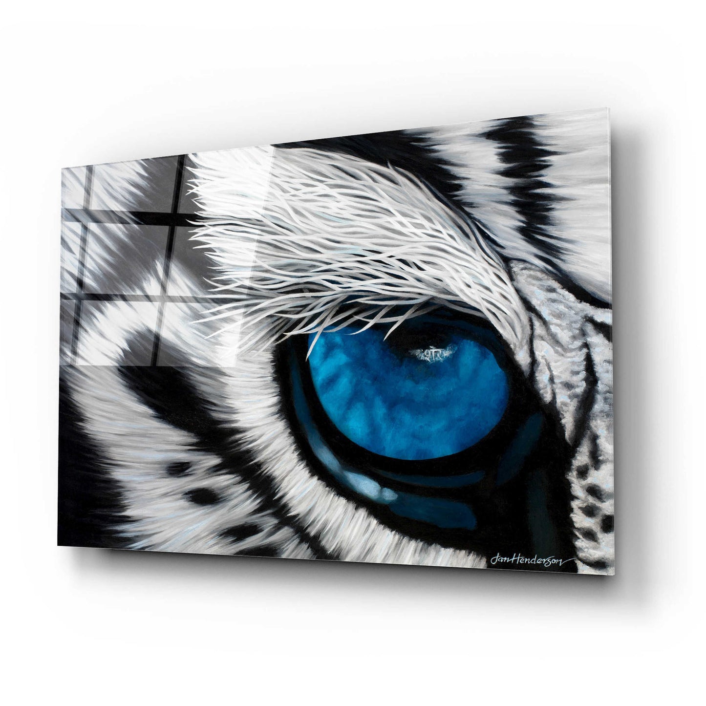 Epic Art 'Tiger Eye' by Jan Henderson, Acrylic Glass Wall Art,24x16