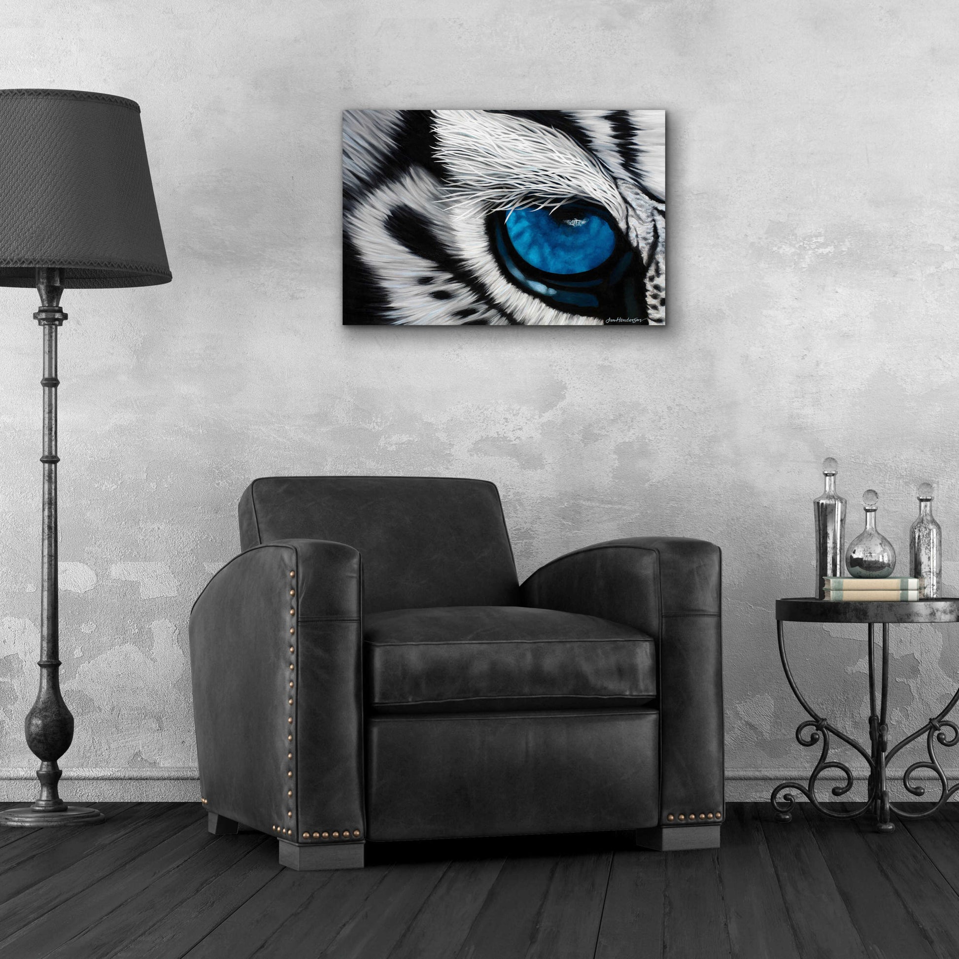 Epic Art 'Tiger Eye' by Jan Henderson, Acrylic Glass Wall Art,24x16