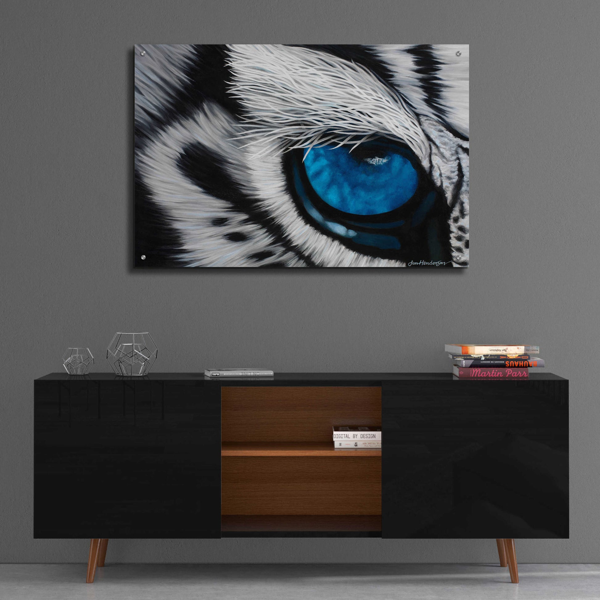 Epic Art 'Tiger Eye' by Jan Henderson, Acrylic Glass Wall Art,36x24