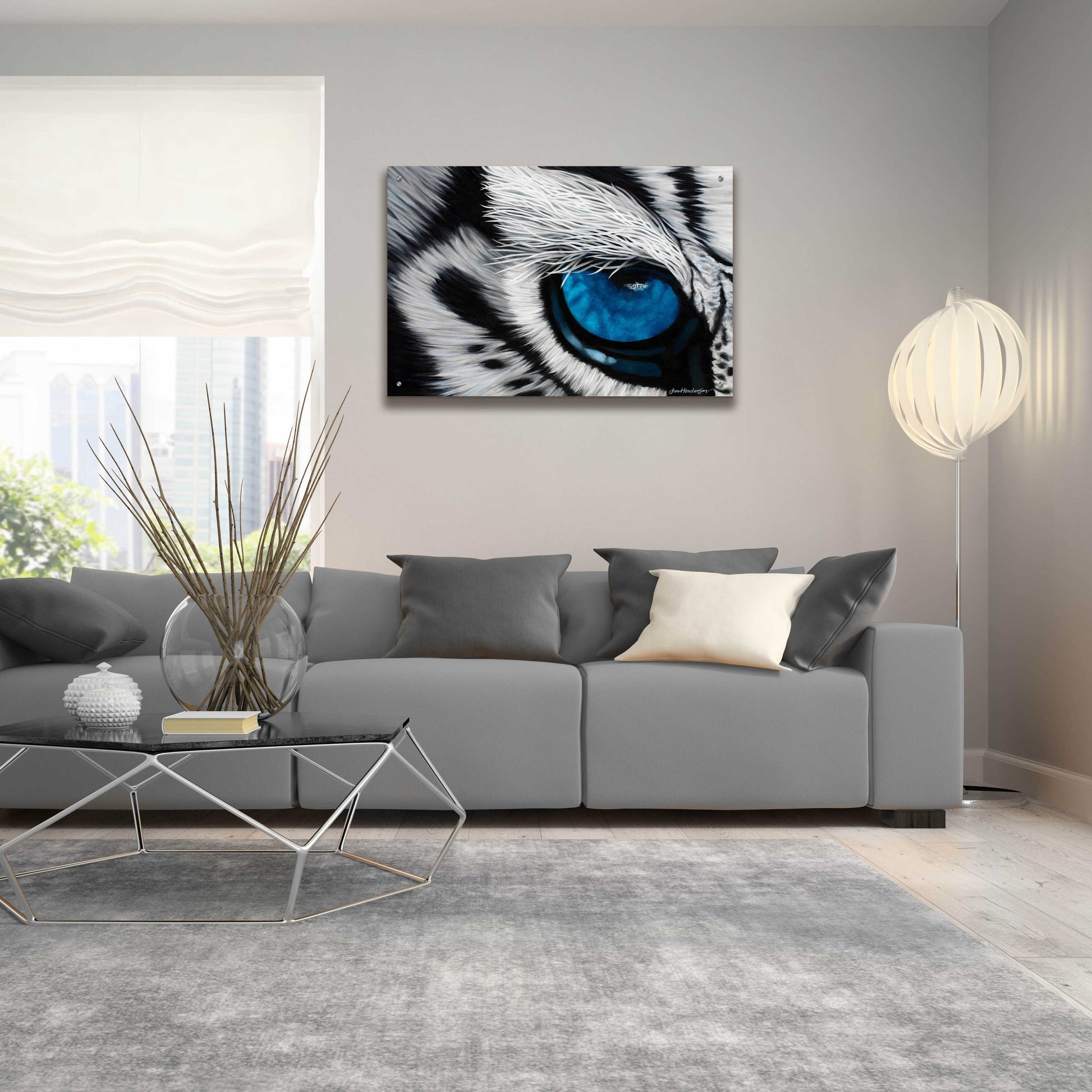 Epic Art 'Tiger Eye' by Jan Henderson, Acrylic Glass Wall Art,36x24