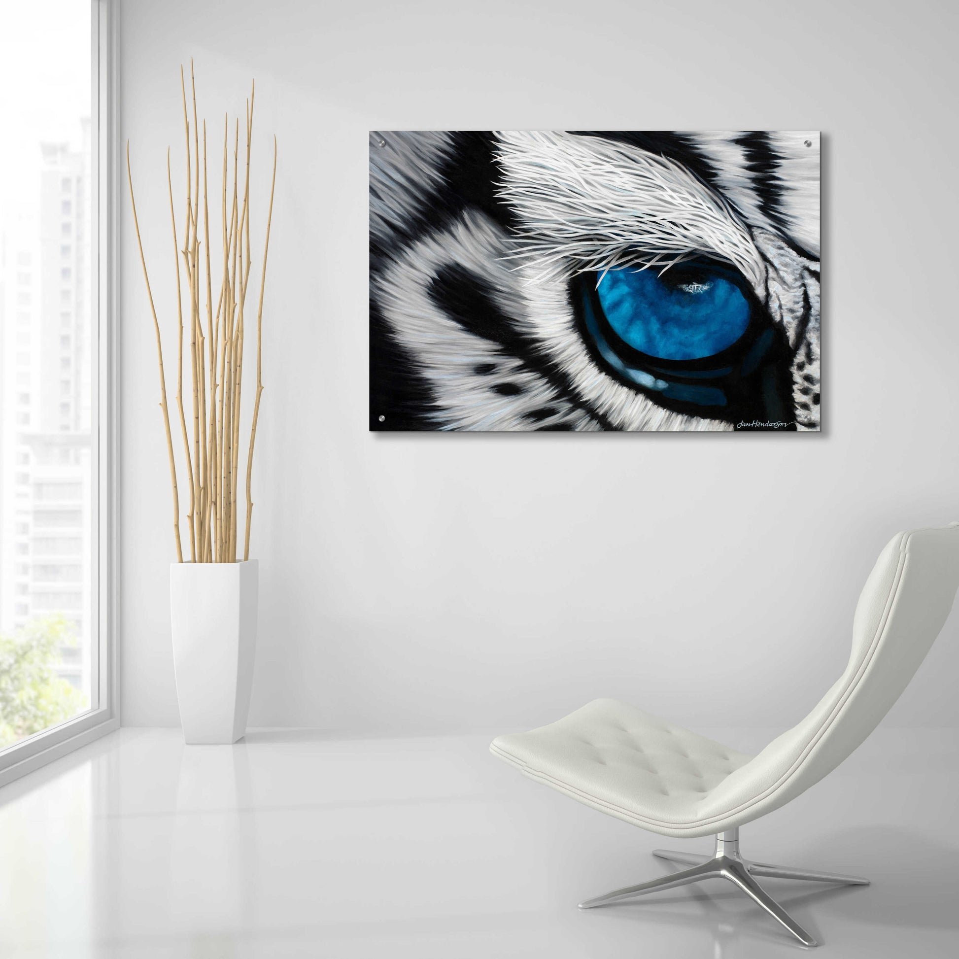 Epic Art 'Tiger Eye' by Jan Henderson, Acrylic Glass Wall Art,36x24