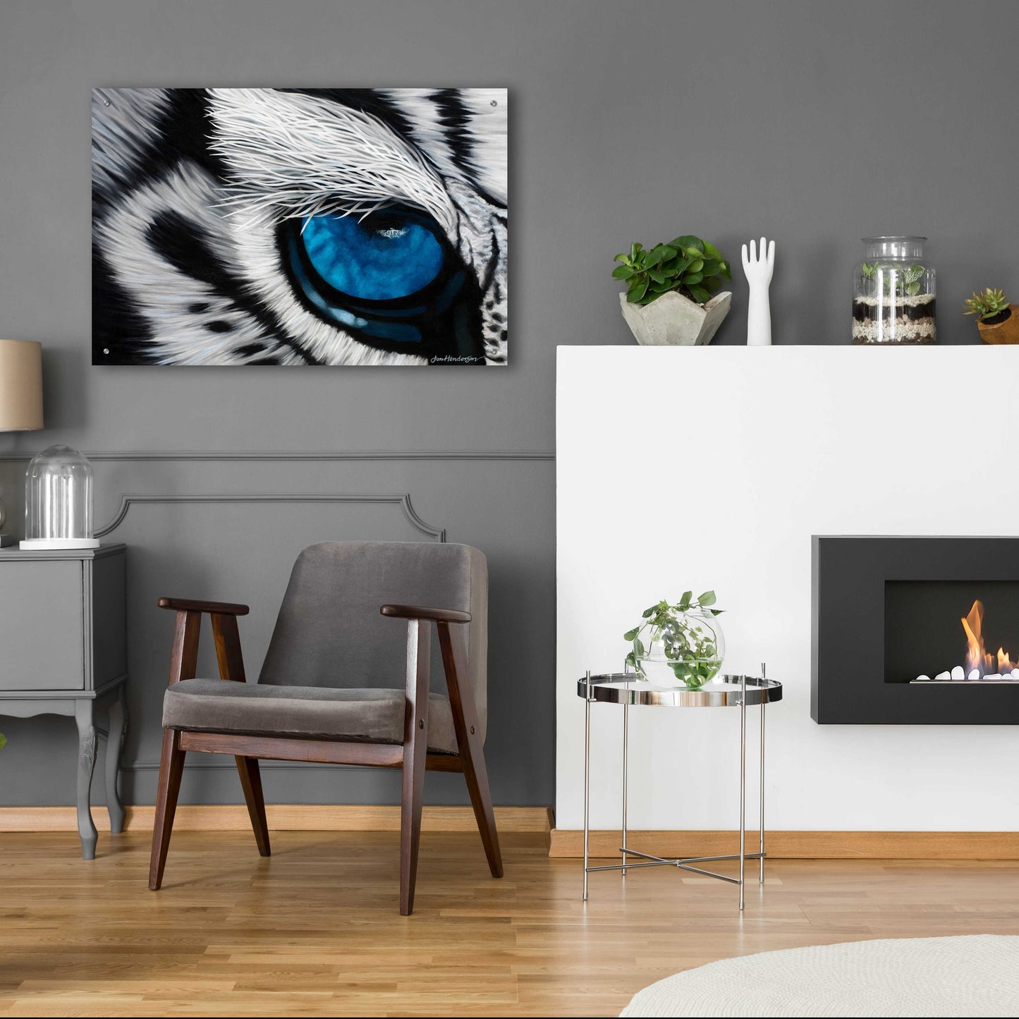 Epic Art 'Tiger Eye' by Jan Henderson, Acrylic Glass Wall Art,36x24