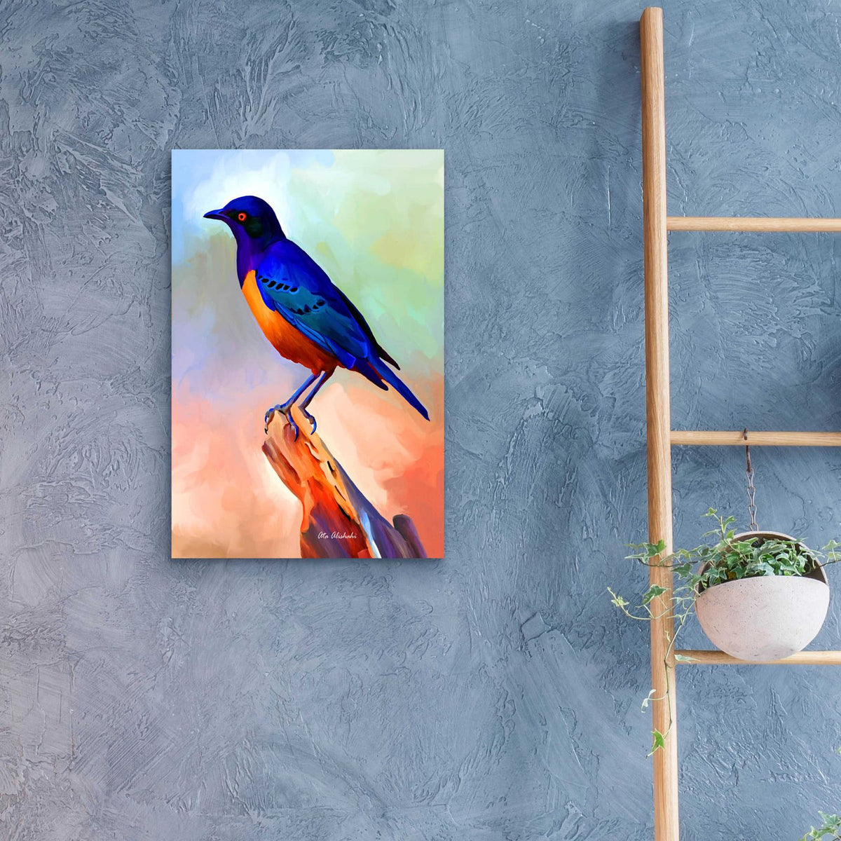 Bird by Ata Alishahi - 16x24 acrylic wall art in a room