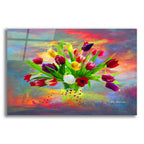 Colorful Flowers 2 by Ata Alishahi acrylic glass wall art