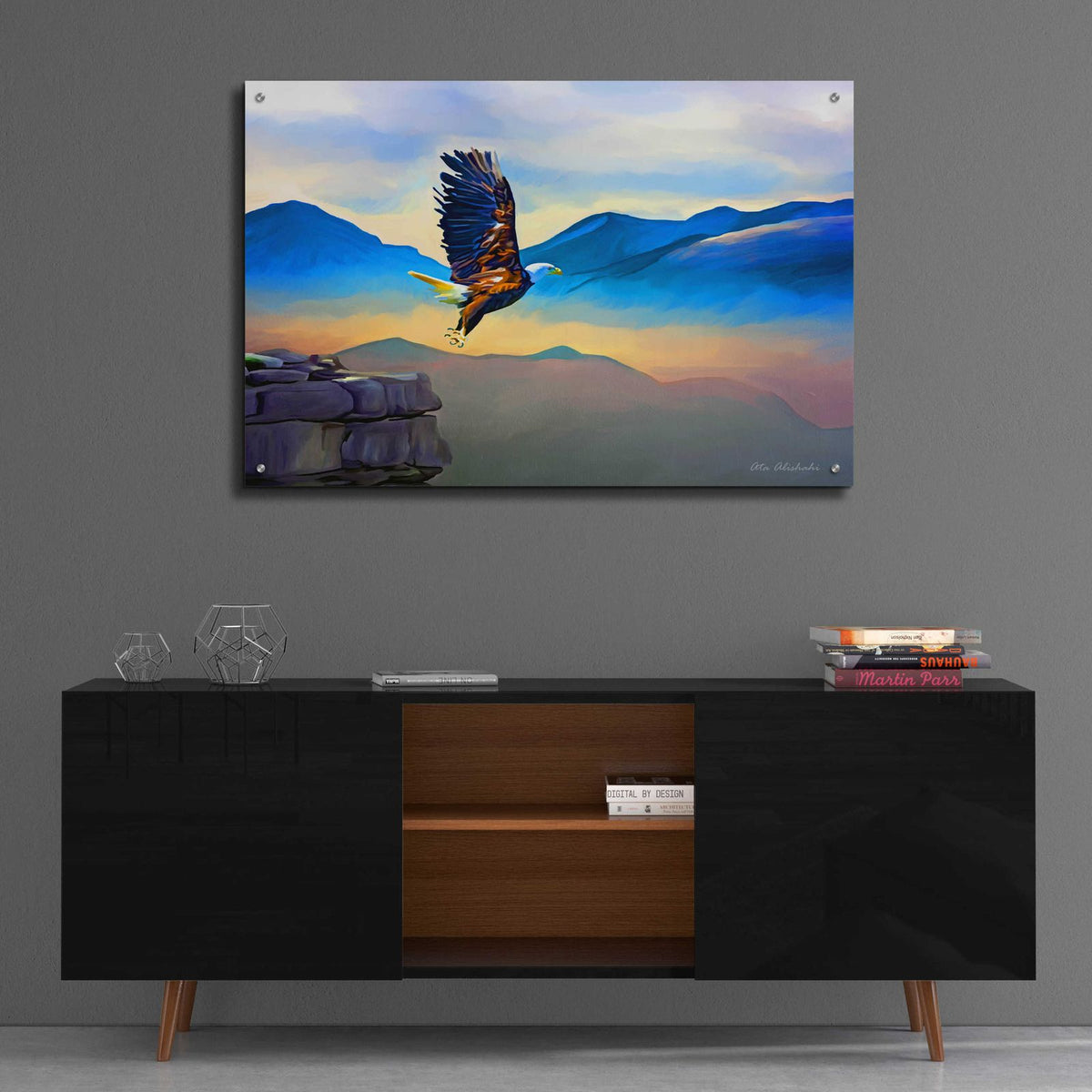 Fly Higher by Ata Alishahi - 36x24 acrylic wall art in a room