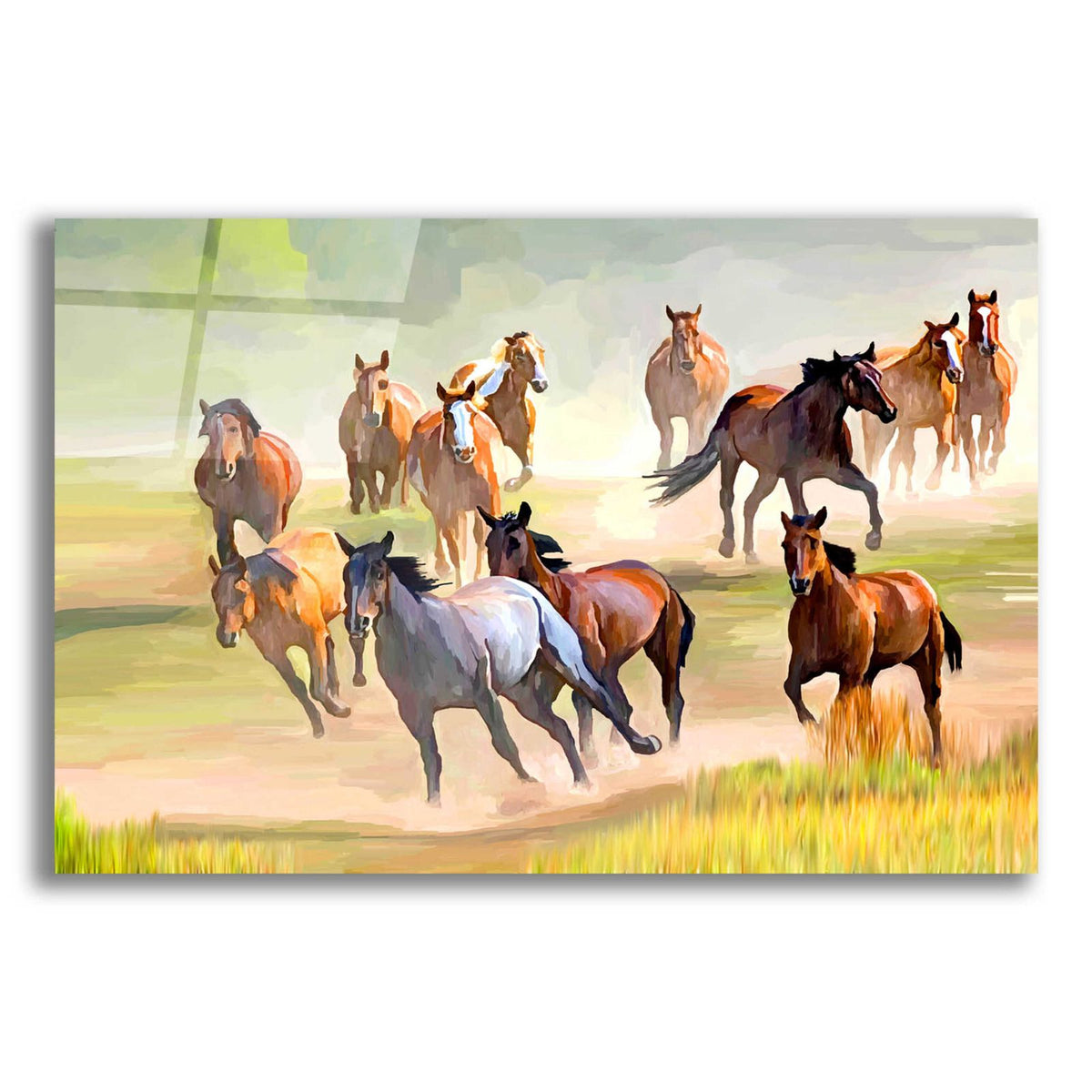 Wild Horses Running by Ata Alishahi acrylic glass wall art