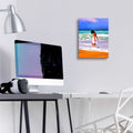 Beach Day by Ata Alishahi - 12x16 acrylic wall art in a room