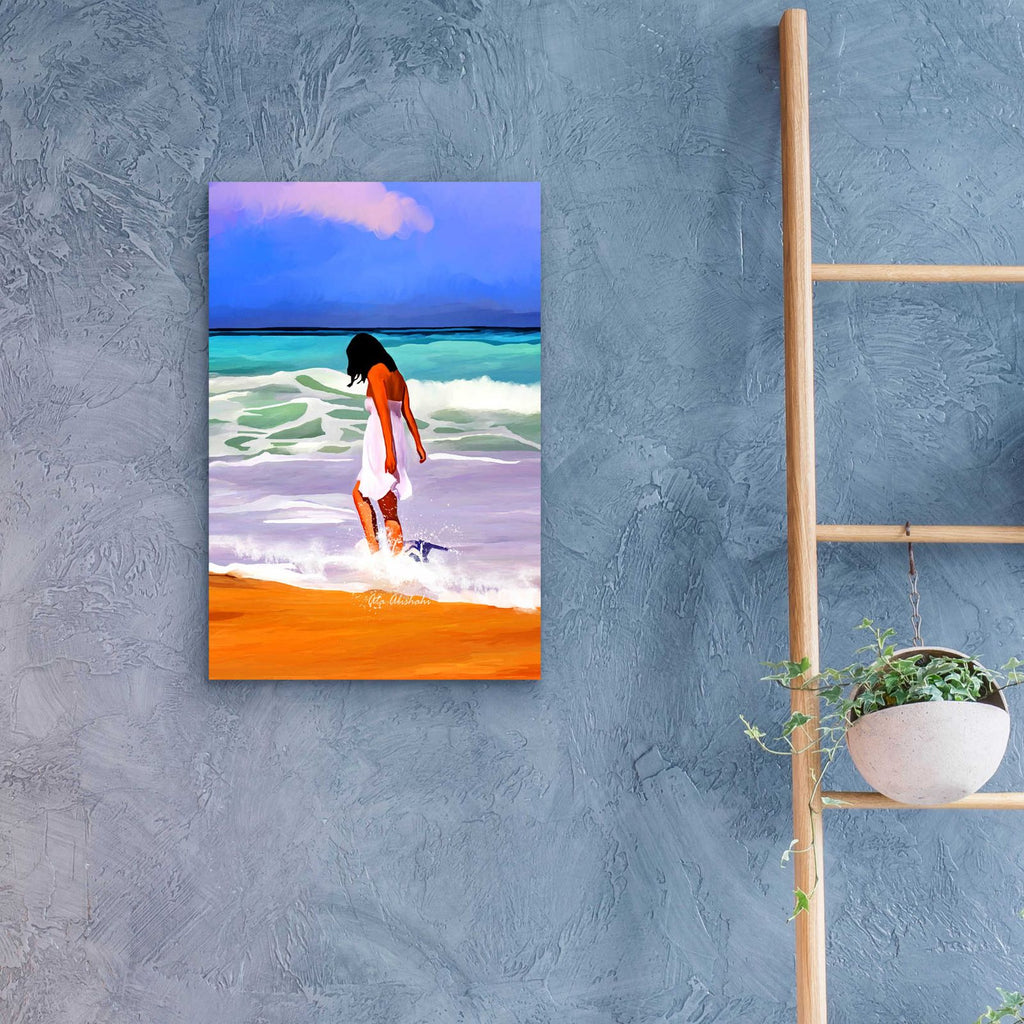 Beach Day by Ata Alishahi - 16x24 acrylic wall art in a room