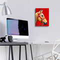 Horse Portrait by Ata Alishahi - 12x16 acrylic wall art in a room
