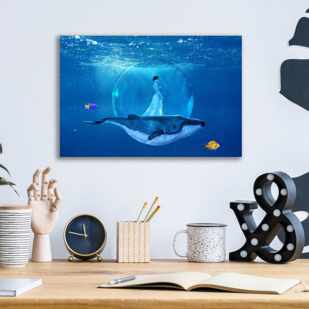 Ocean World 3 by Ata Alishahi - 16x12 acrylic wall art in a room