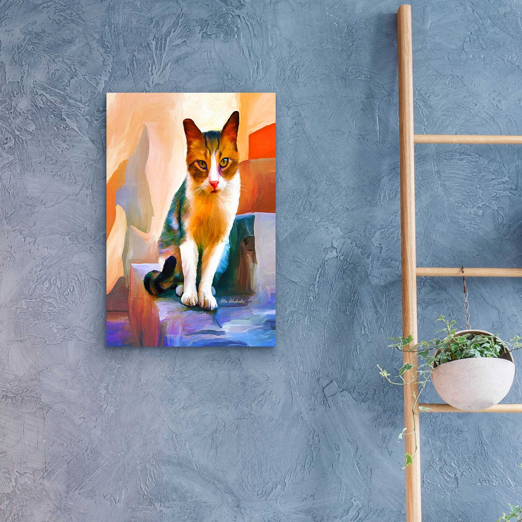 Cat 1A by Ata Alishahi - 16x24 acrylic wall art in a room