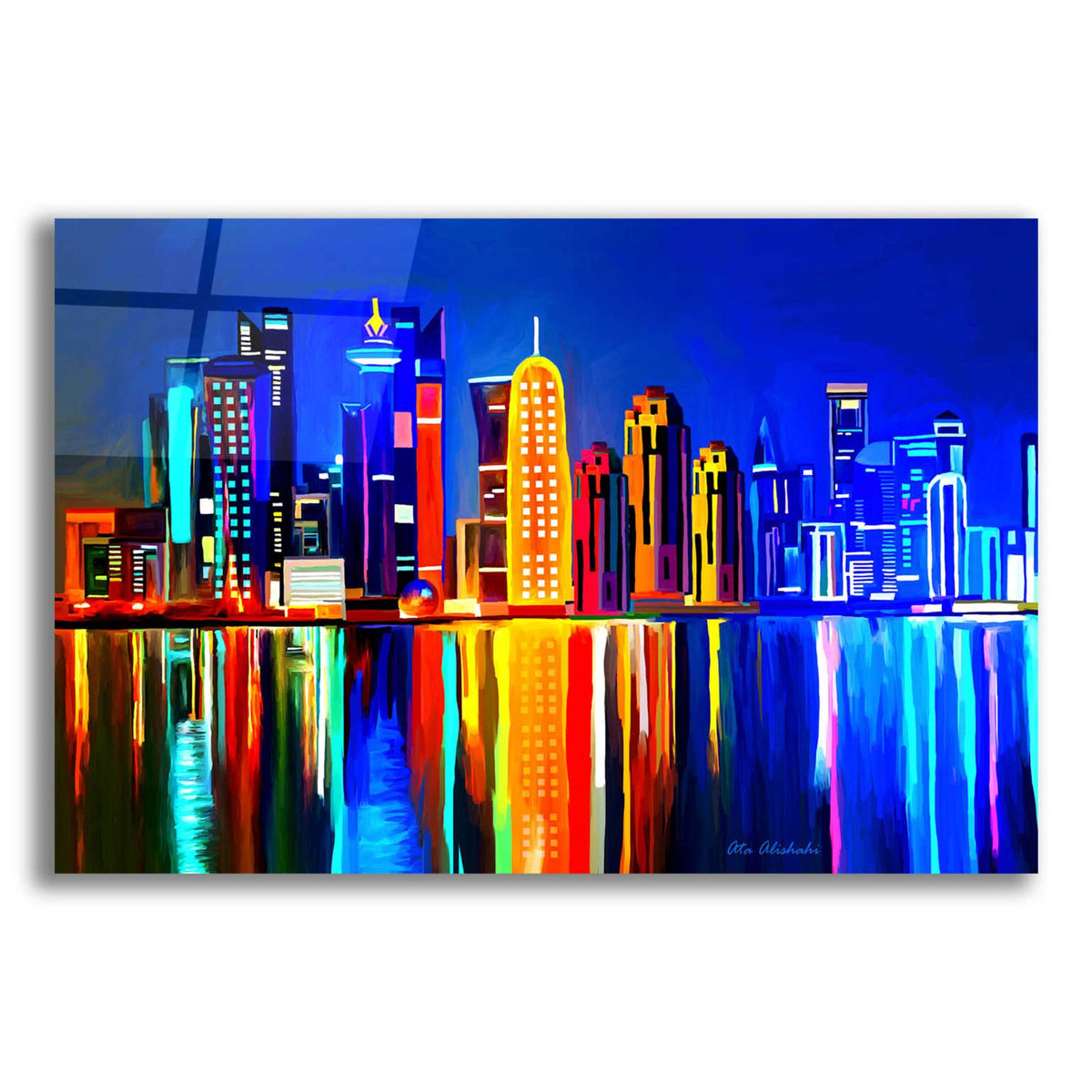 City light by Ata Alishahi acrylic glass wall art