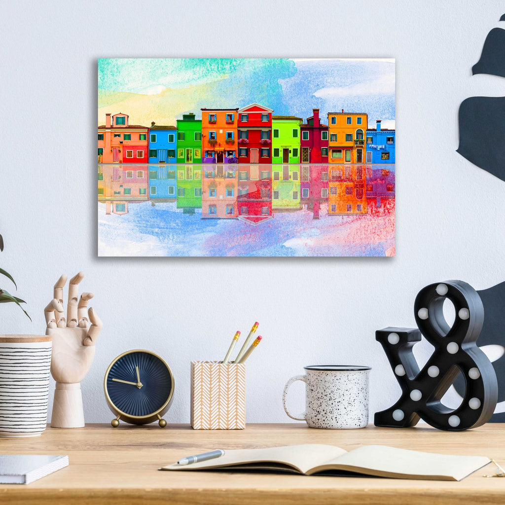 Color Town 8A by Ata Alishahi - 16x12 acrylic wall art in a room