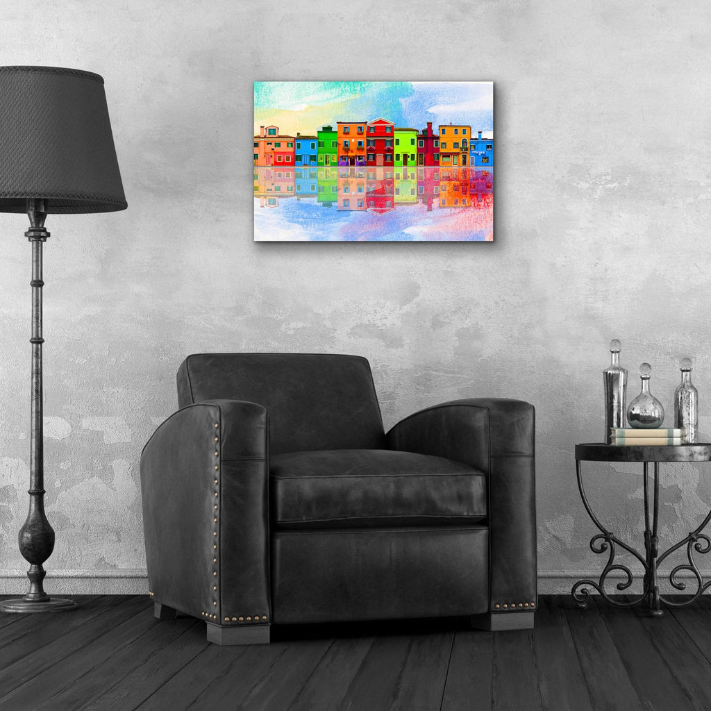 Color Town 8A by Ata Alishahi - 24x16 acrylic wall art in a room