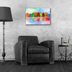 Color Town 8A by Ata Alishahi - 24x16 acrylic wall art in a room