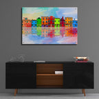 Color Town 8A by Ata Alishahi - 36x24 acrylic wall art in a room