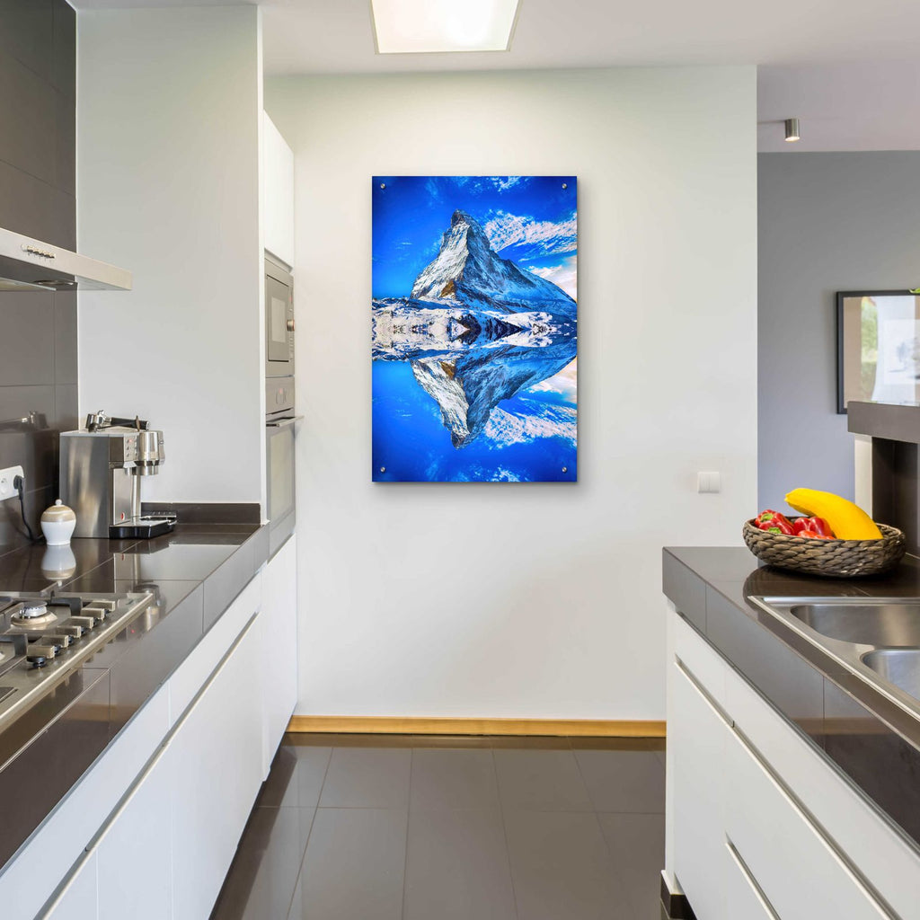 Mountain Reflection by Ata Alishahi - 24x36 acrylic wall art in a room