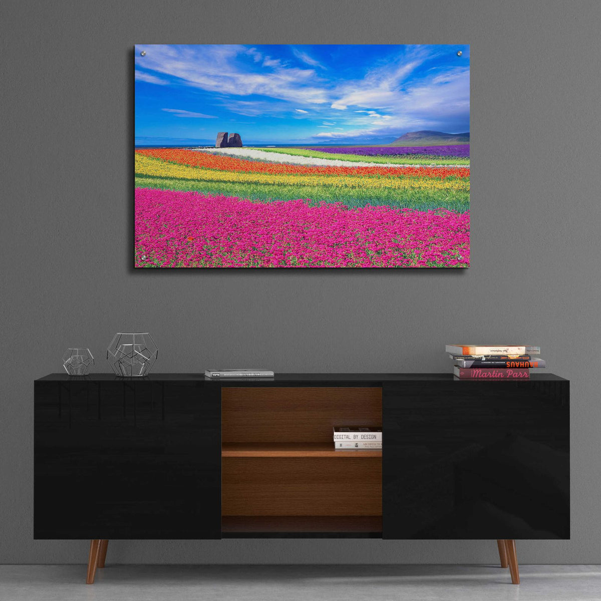 Colorful Landscape by Ata Alishahi - 36x24 acrylic wall art in a room