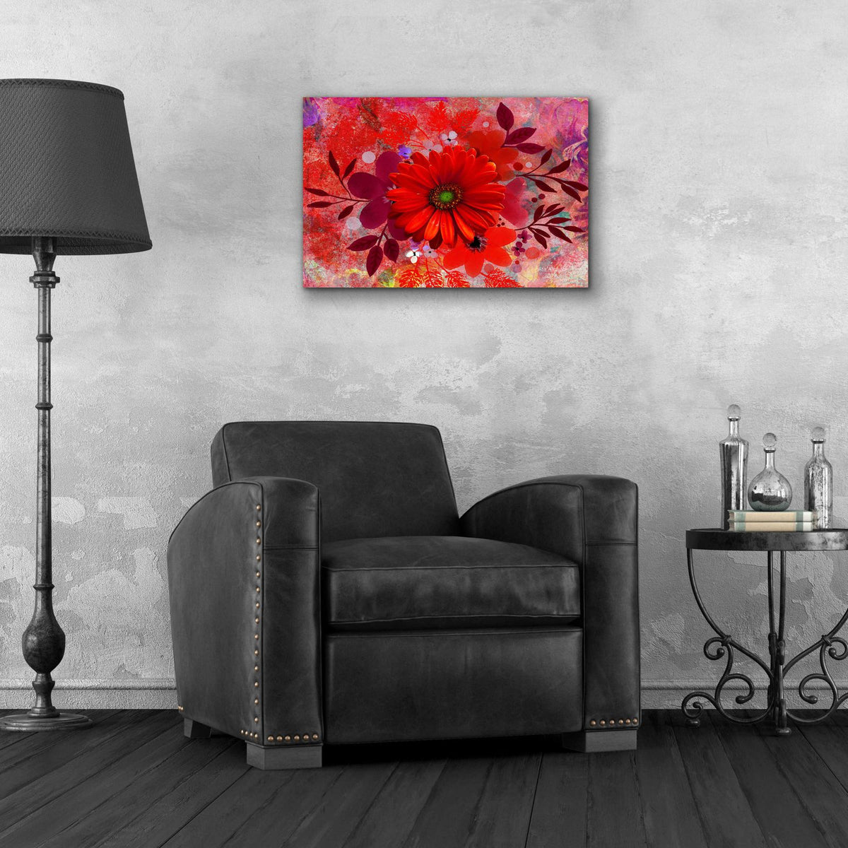 All-Red by Ata Alishahi - 24x16 acrylic wall art in a room