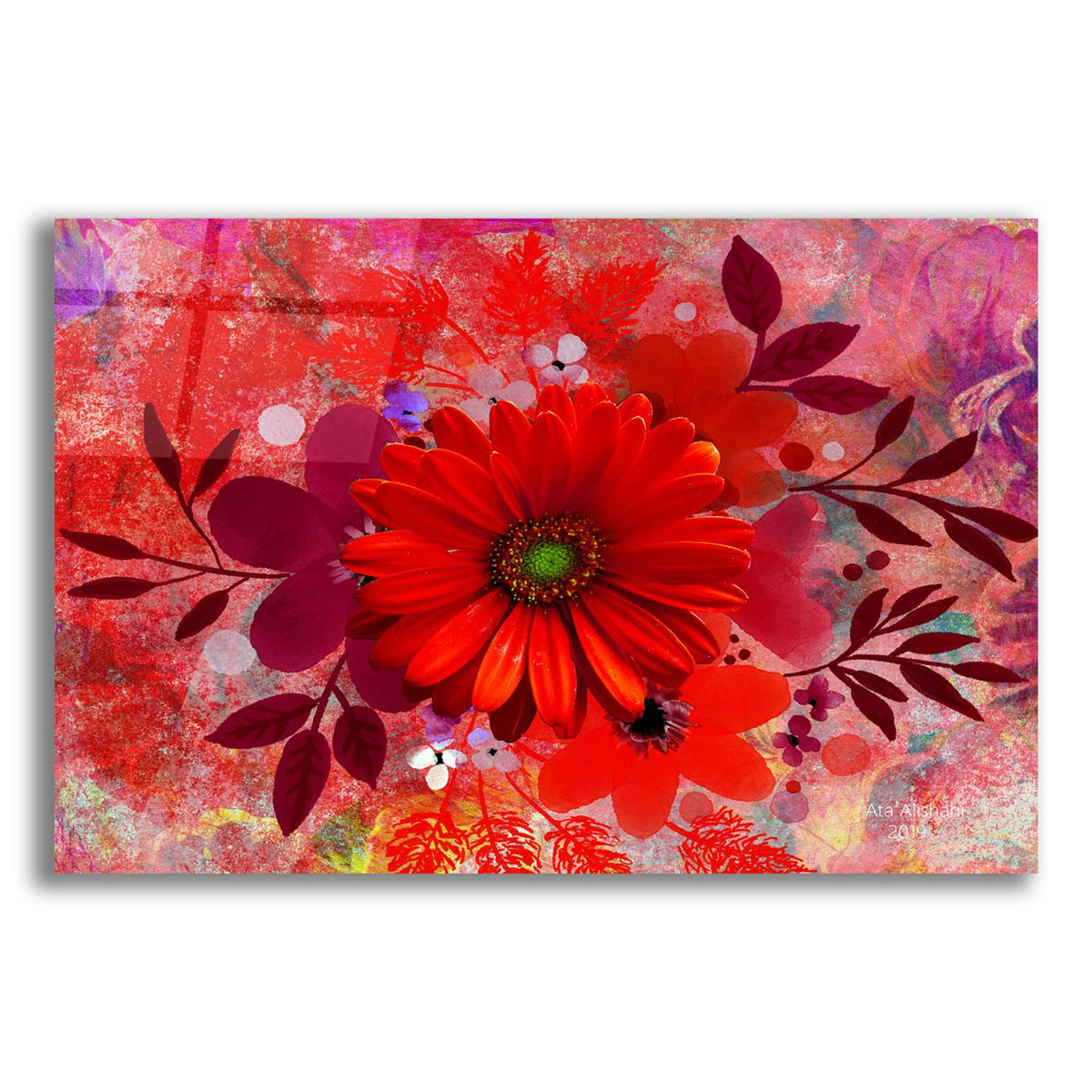 All-Red by Ata Alishahi acrylic glass wall art