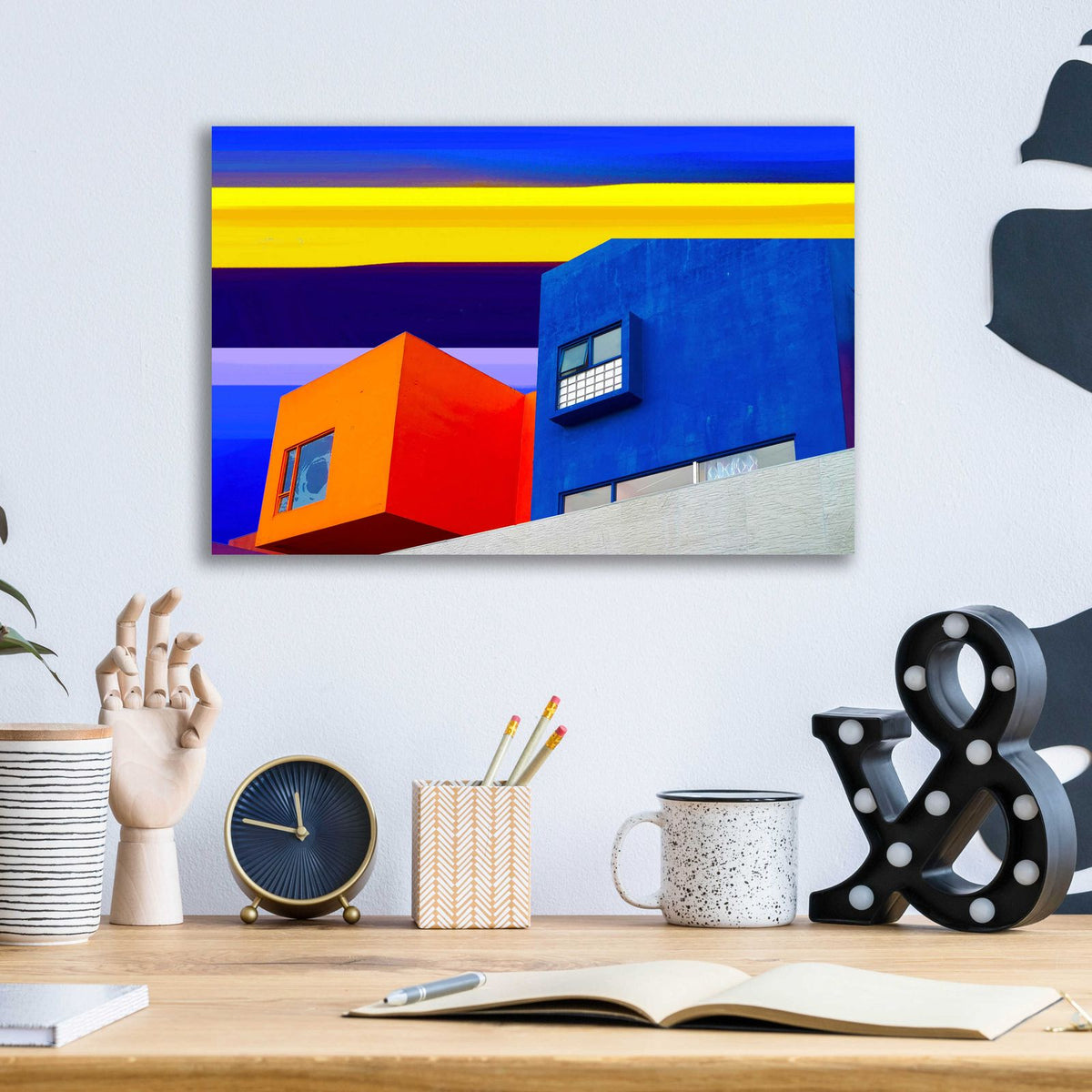 Abstract 1E by Ata Alishahi - 16x12 acrylic wall art in a room
