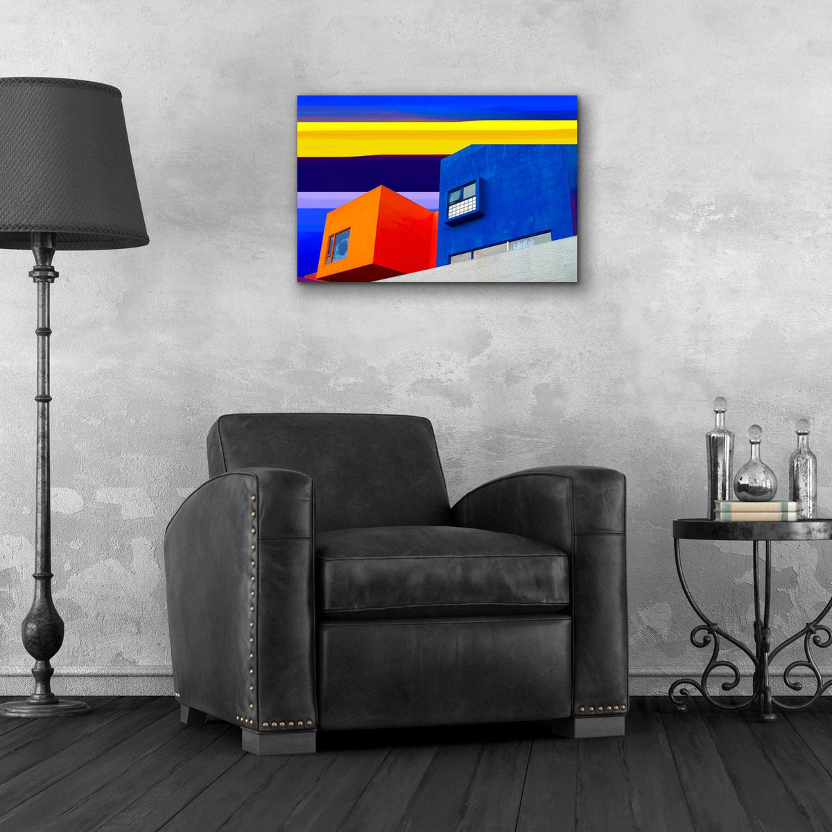 Abstract 1E by Ata Alishahi - 24x16 acrylic wall art in a room
