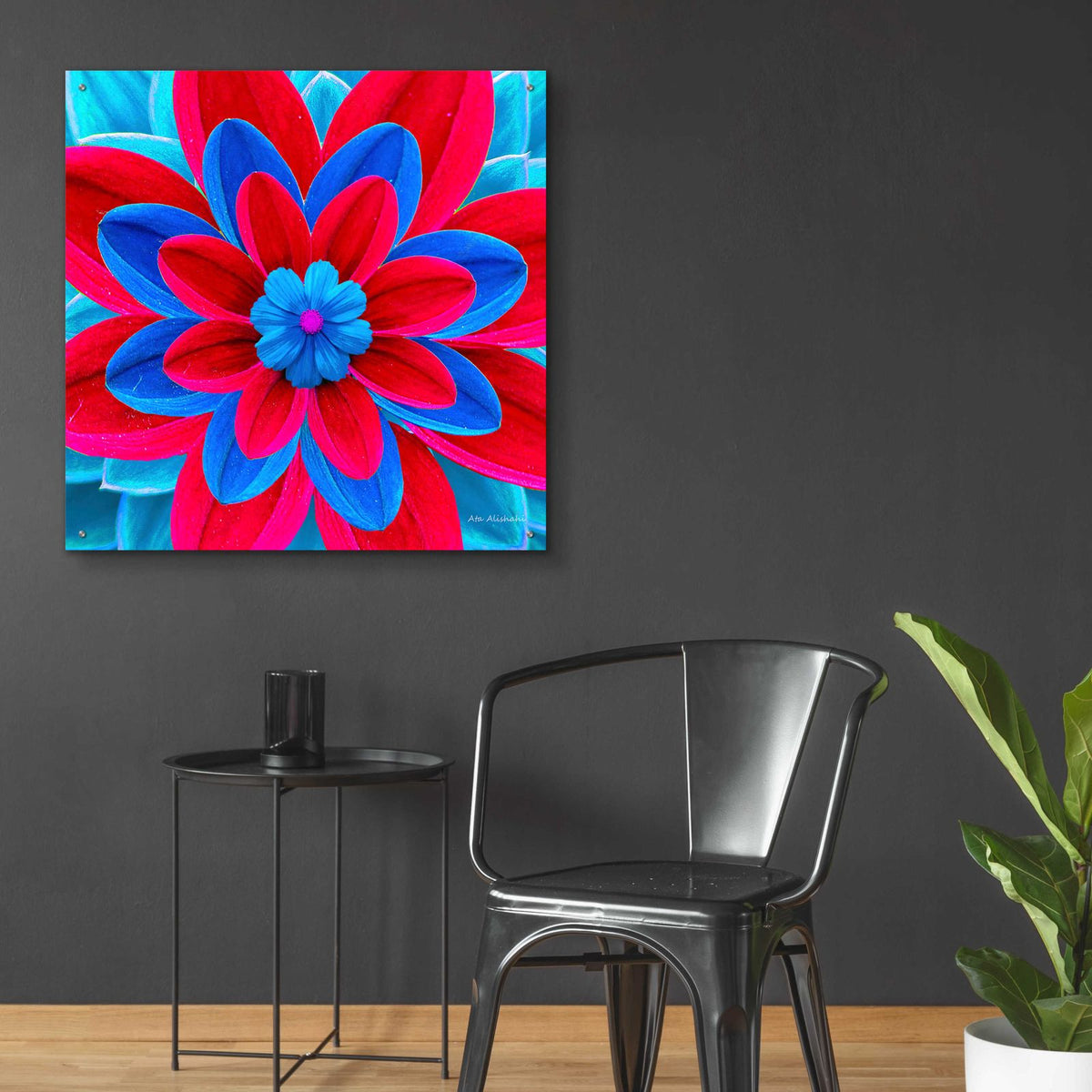 The Color Treasure 25 by Ata Alishahi - 36x36 acrylic wall art in a room