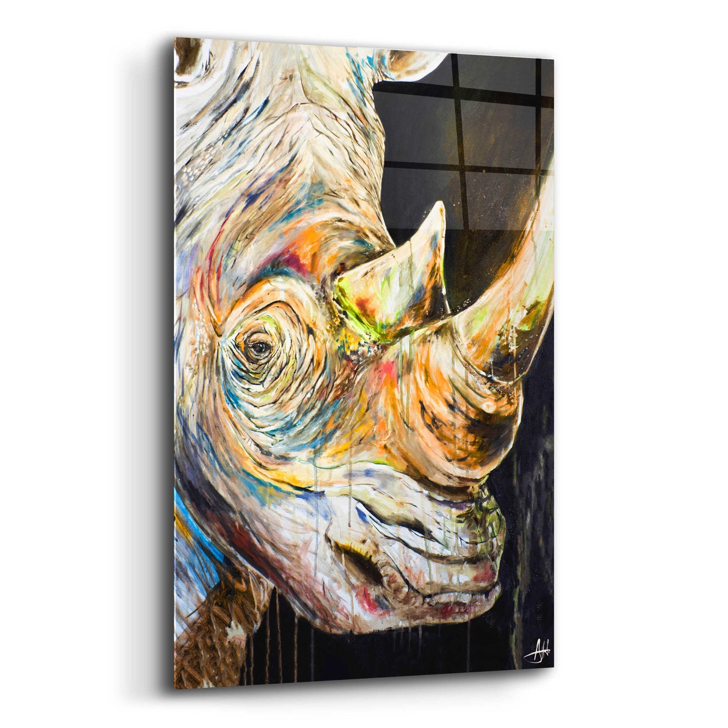 Epic Art 'Unicorn' by Marc Allante, Acrylic Glass Wall Art,16x24