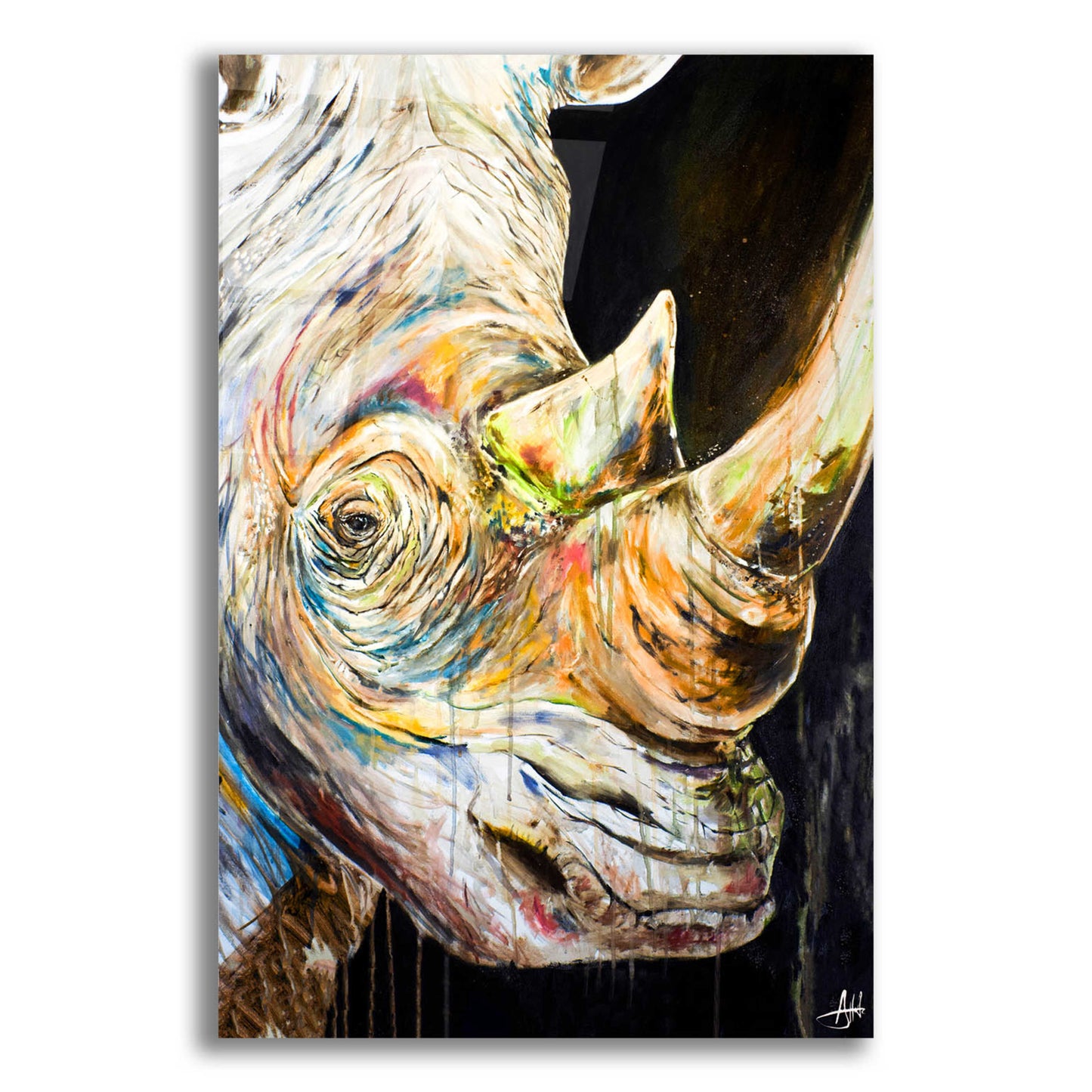 Epic Art 'Unicorn' by Marc Allante, Acrylic Glass Wall Art,16x24