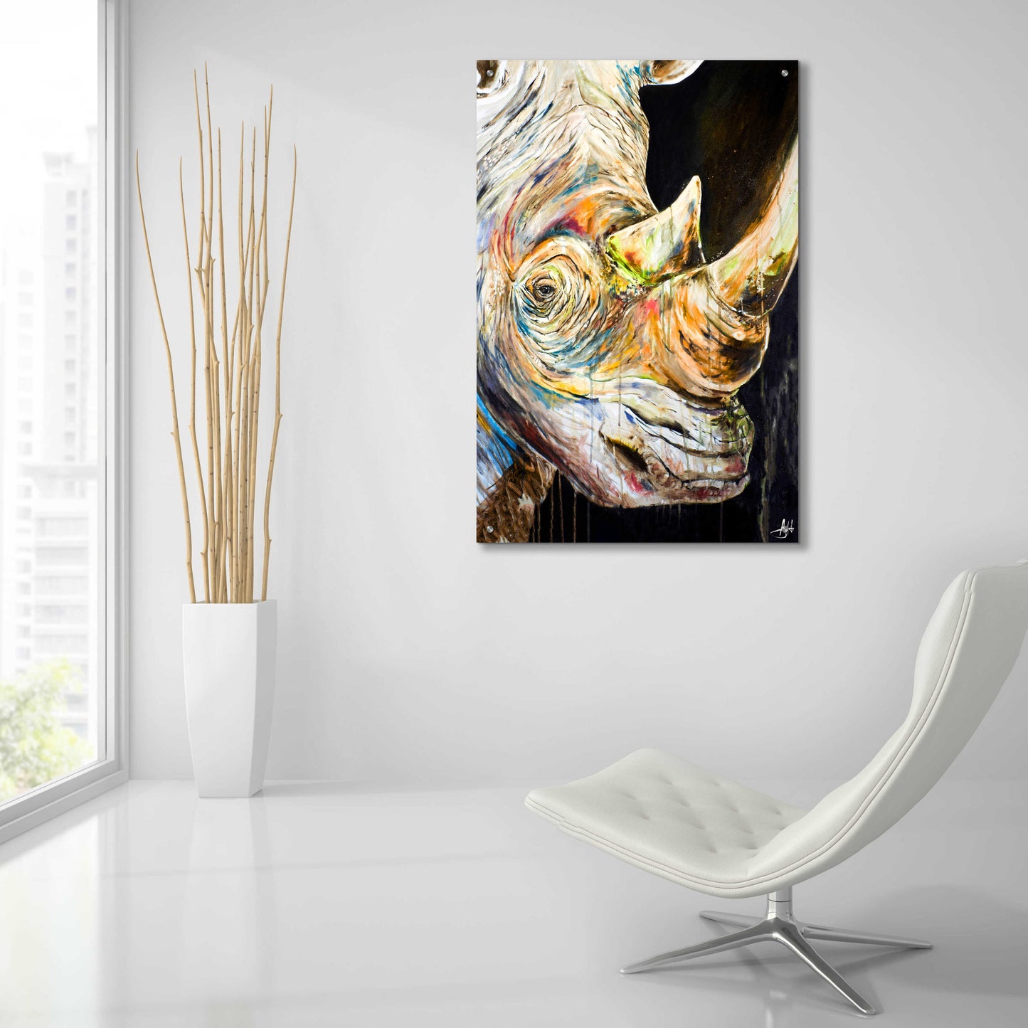 Epic Art 'Unicorn' by Marc Allante, Acrylic Glass Wall Art,24x36