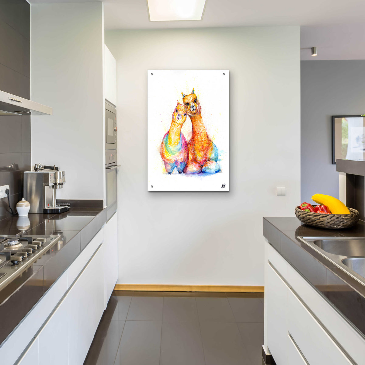 Epic Art 'Packa'Alpaca' by Marc Allante, Acrylic Glass Wall Art,24x36