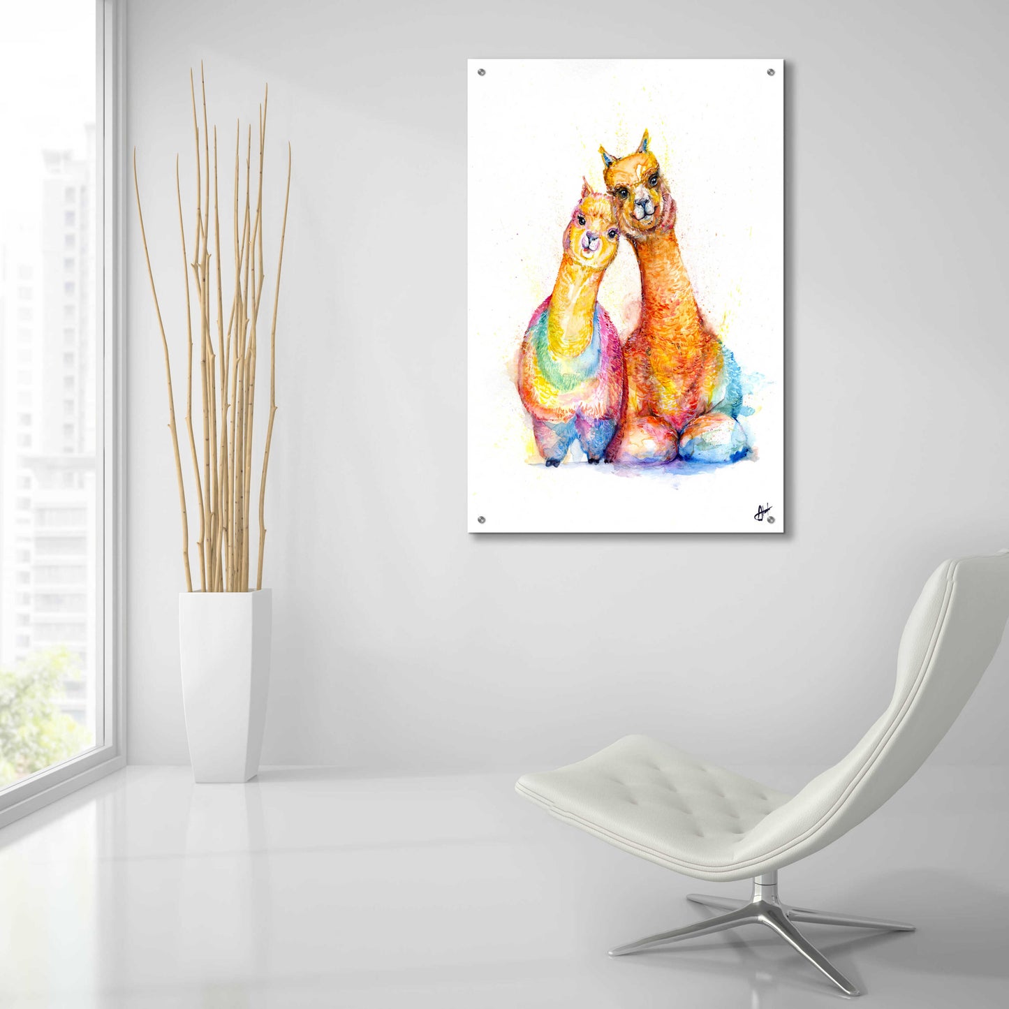 Epic Art 'Packa'Alpaca' by Marc Allante, Acrylic Glass Wall Art,24x36