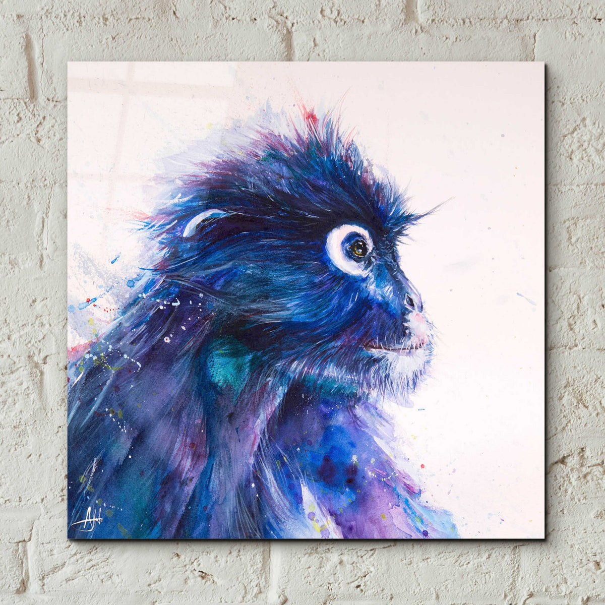Epic Art 'Monkey Business' by Marc Allante, Acrylic Glass Wall Art,12x12