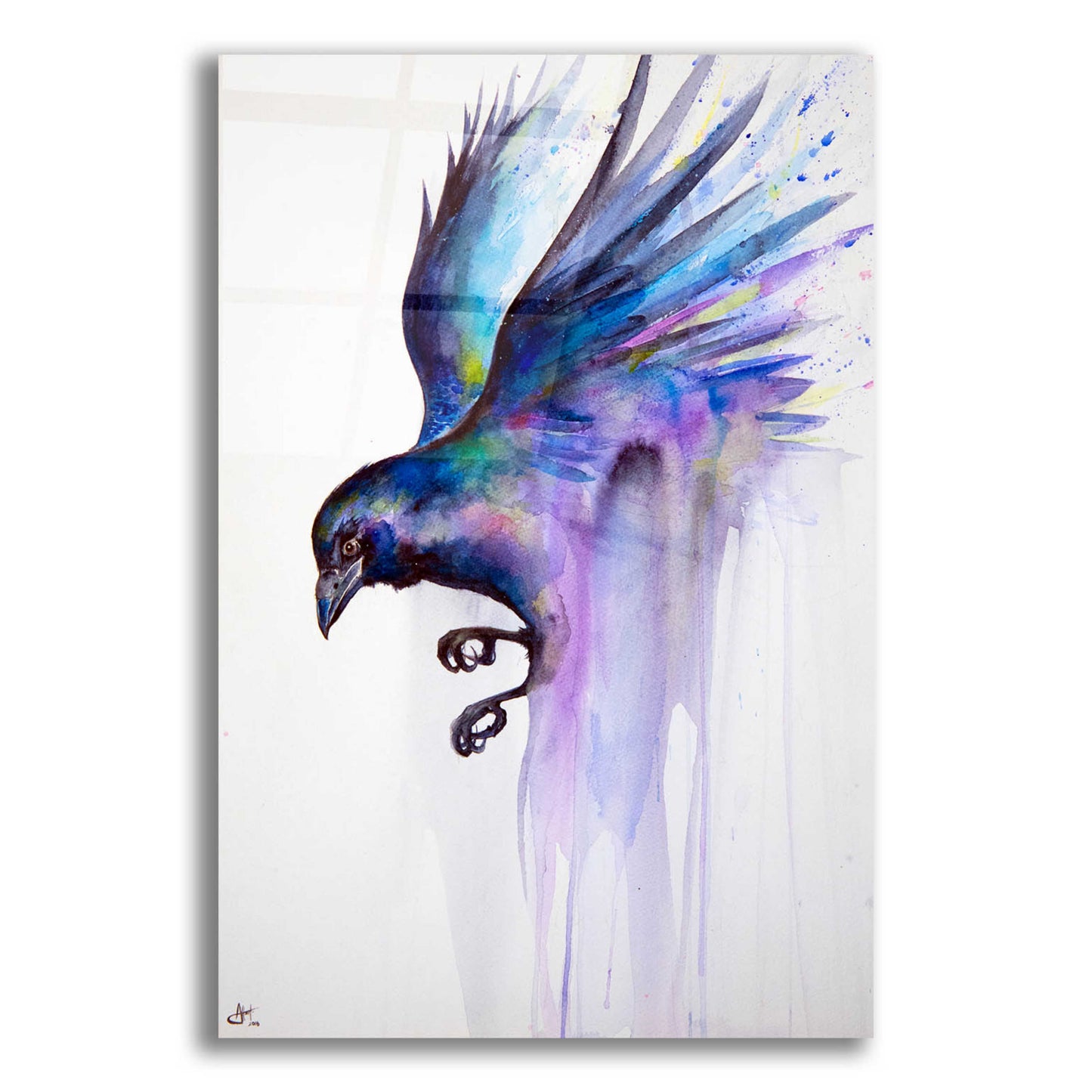 Epic Art 'Nevermore' by Marc Allante, Acrylic Glass Wall Art,12x16