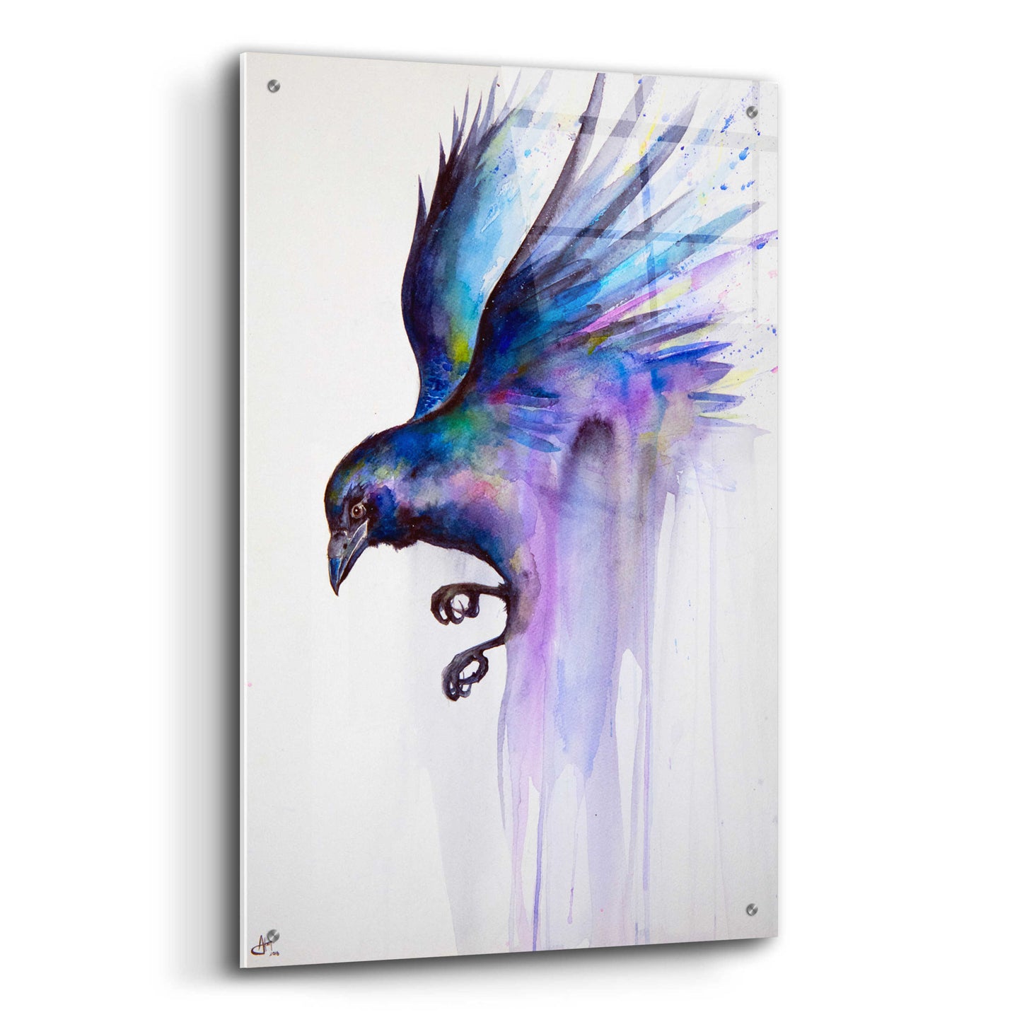 Epic Art 'Nevermore' by Marc Allante, Acrylic Glass Wall Art,24x36